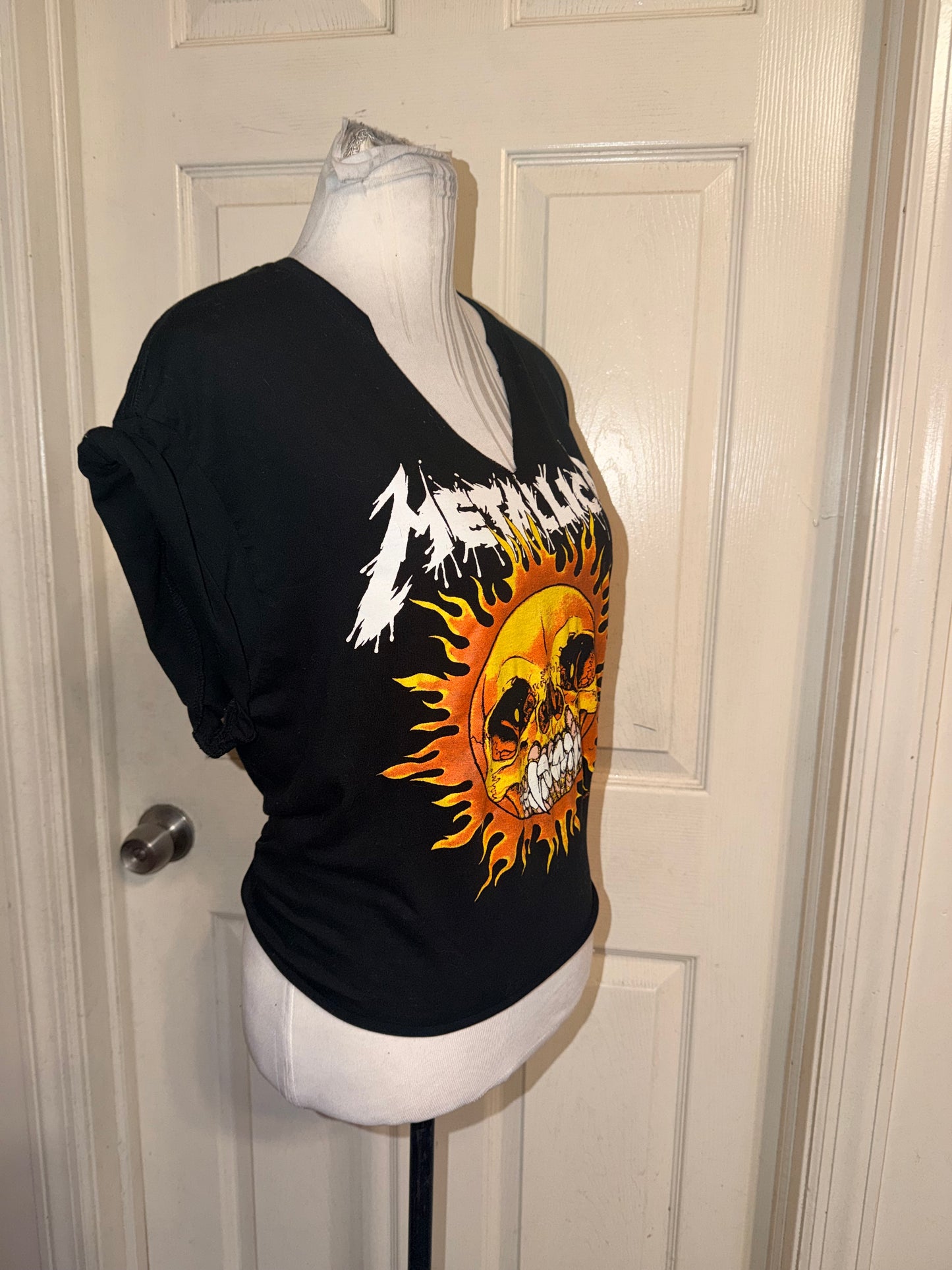 Metallica Open Tie Back Tee