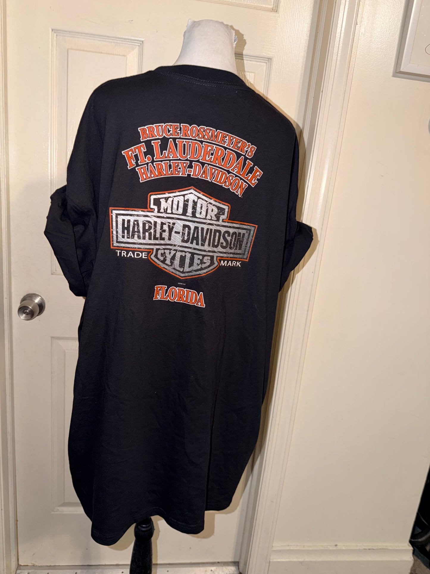 Harley Davidson Vintage Double Sided Oversized Tee