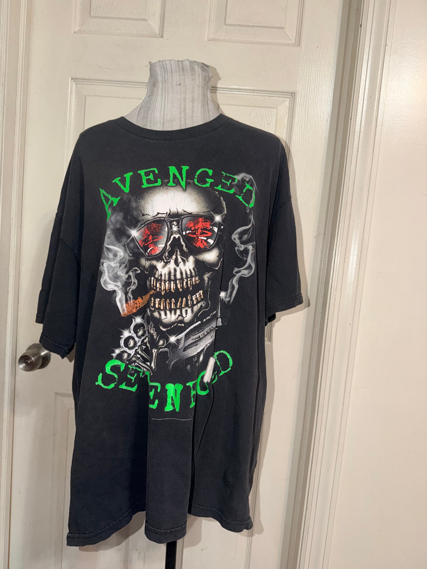 Avenged Sevenfold Vintage Oversized Distressed Tee