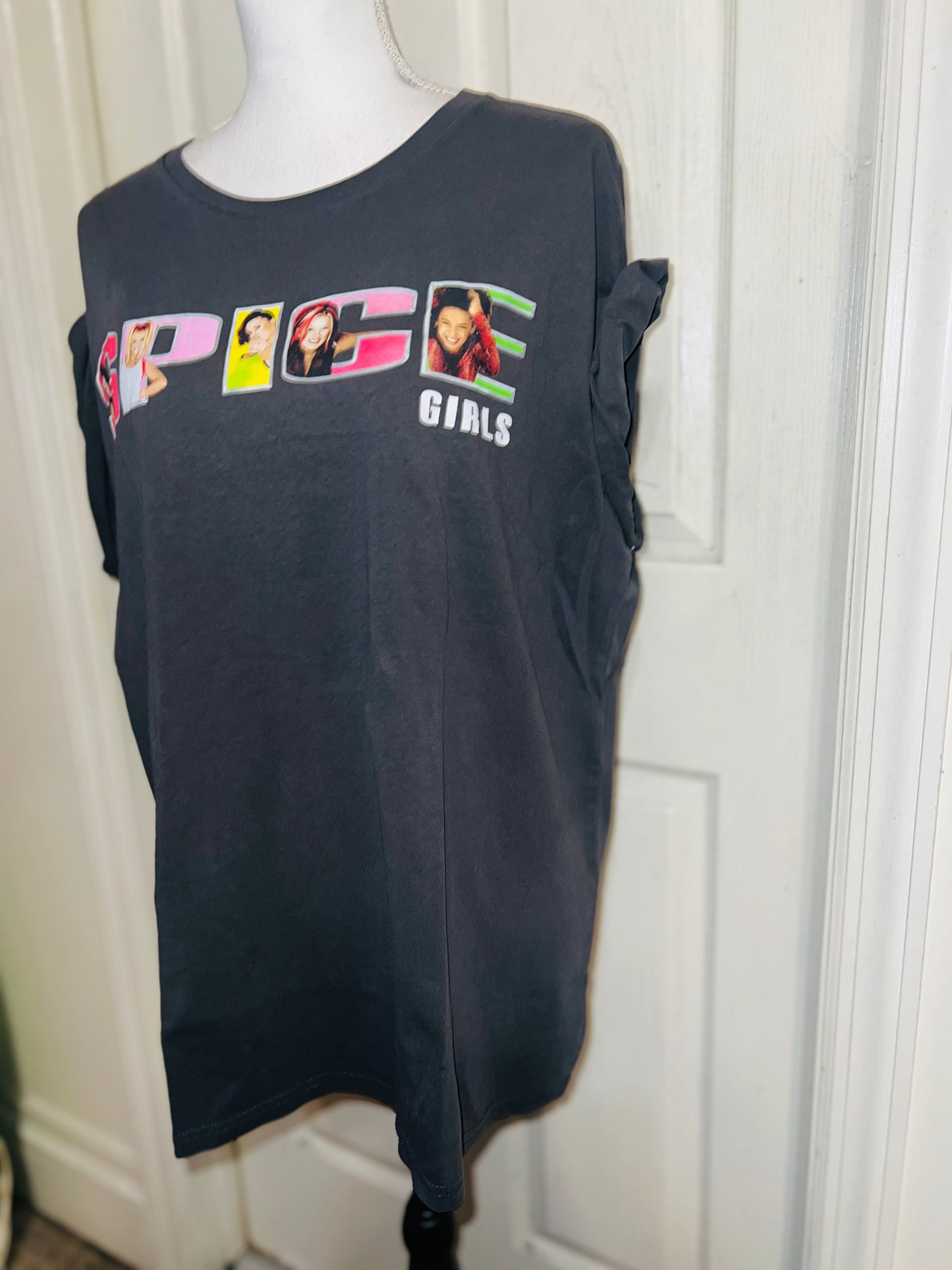 Spice Girls Oversized Distressed Tee