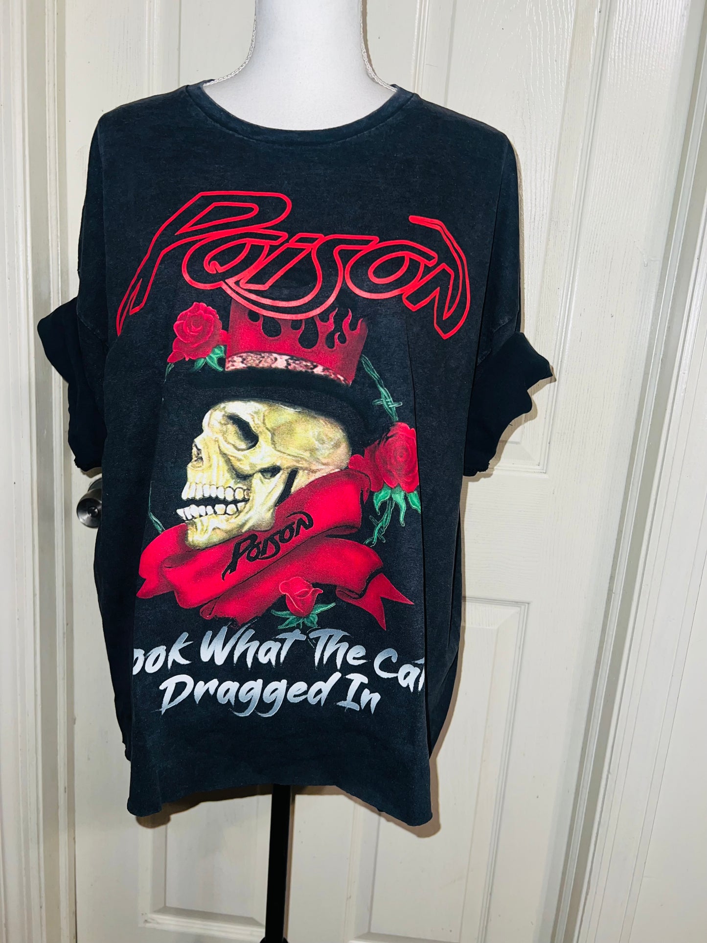 Poison Double Sided Oversized Distressed Tee