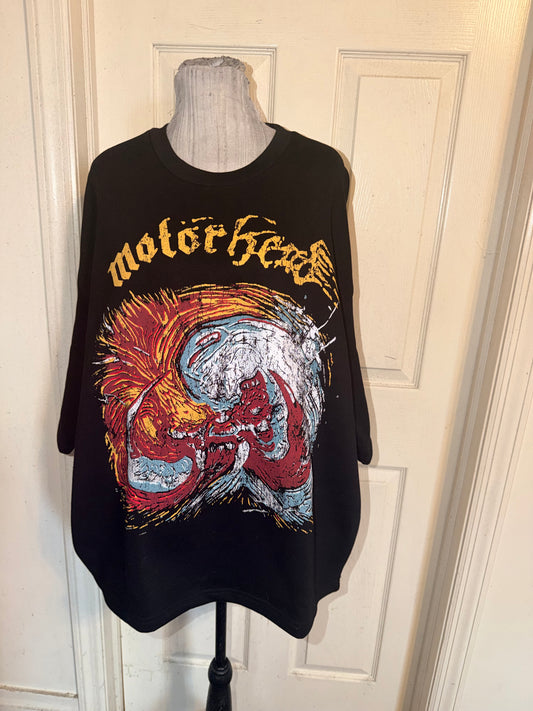 Motörhead Double Sided Oversized Distressed Sweatshirt Tee