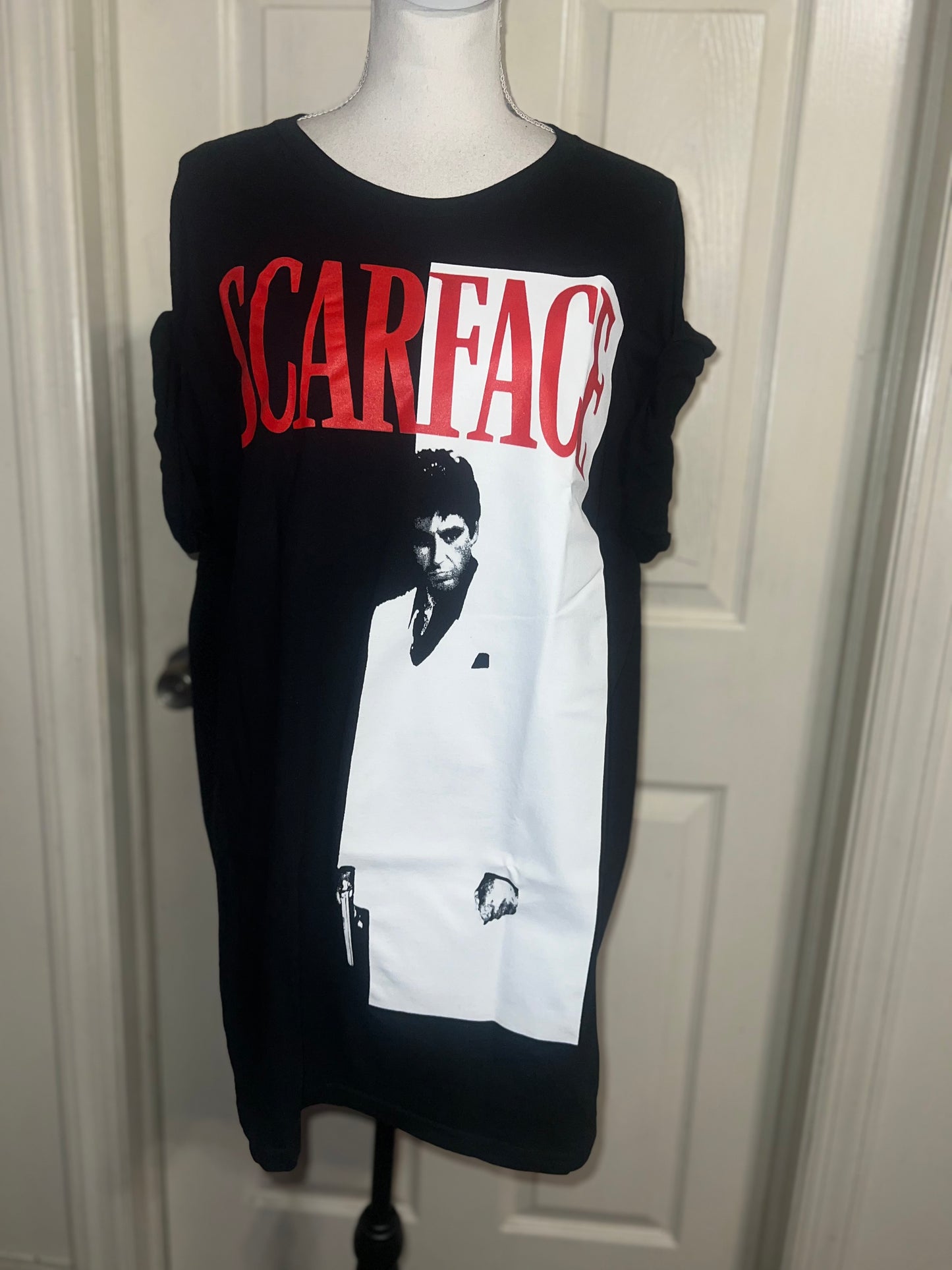 Scarface Oversized Distressed Tee