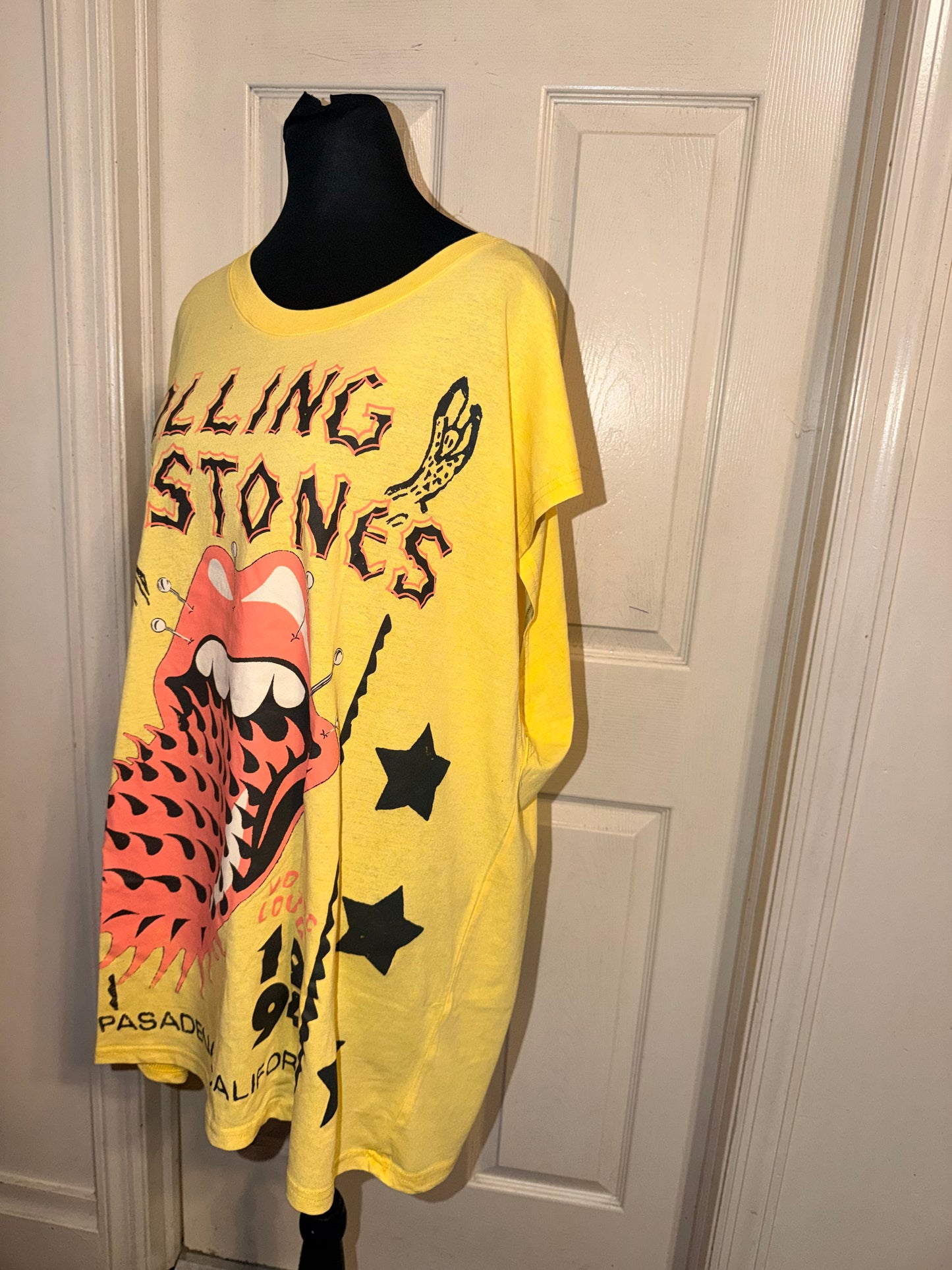 The Rolling Stones Oversized Distressed Tank