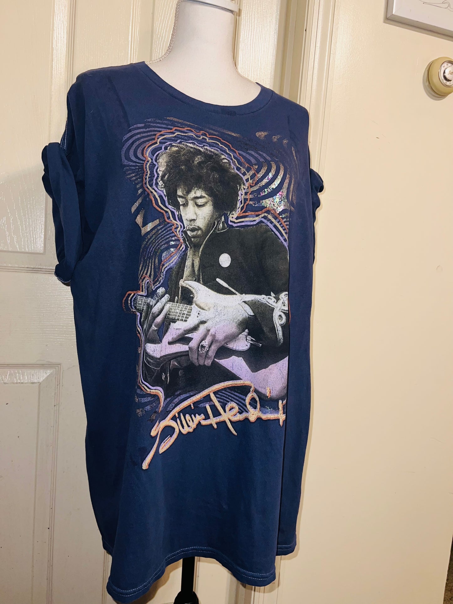 Jimi Hendrix Oversized Distressed Tee