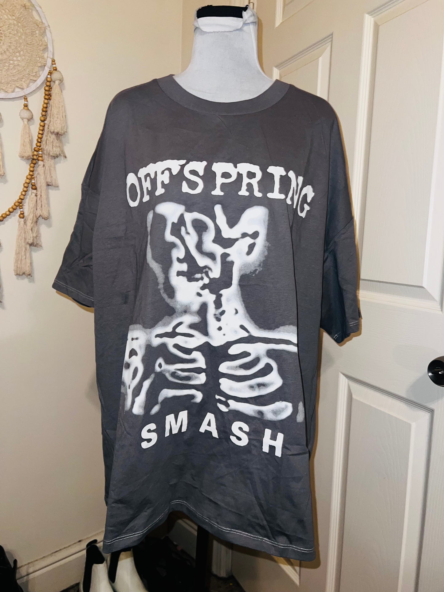 The Offspring “Smash” Oversized Distressed Tee