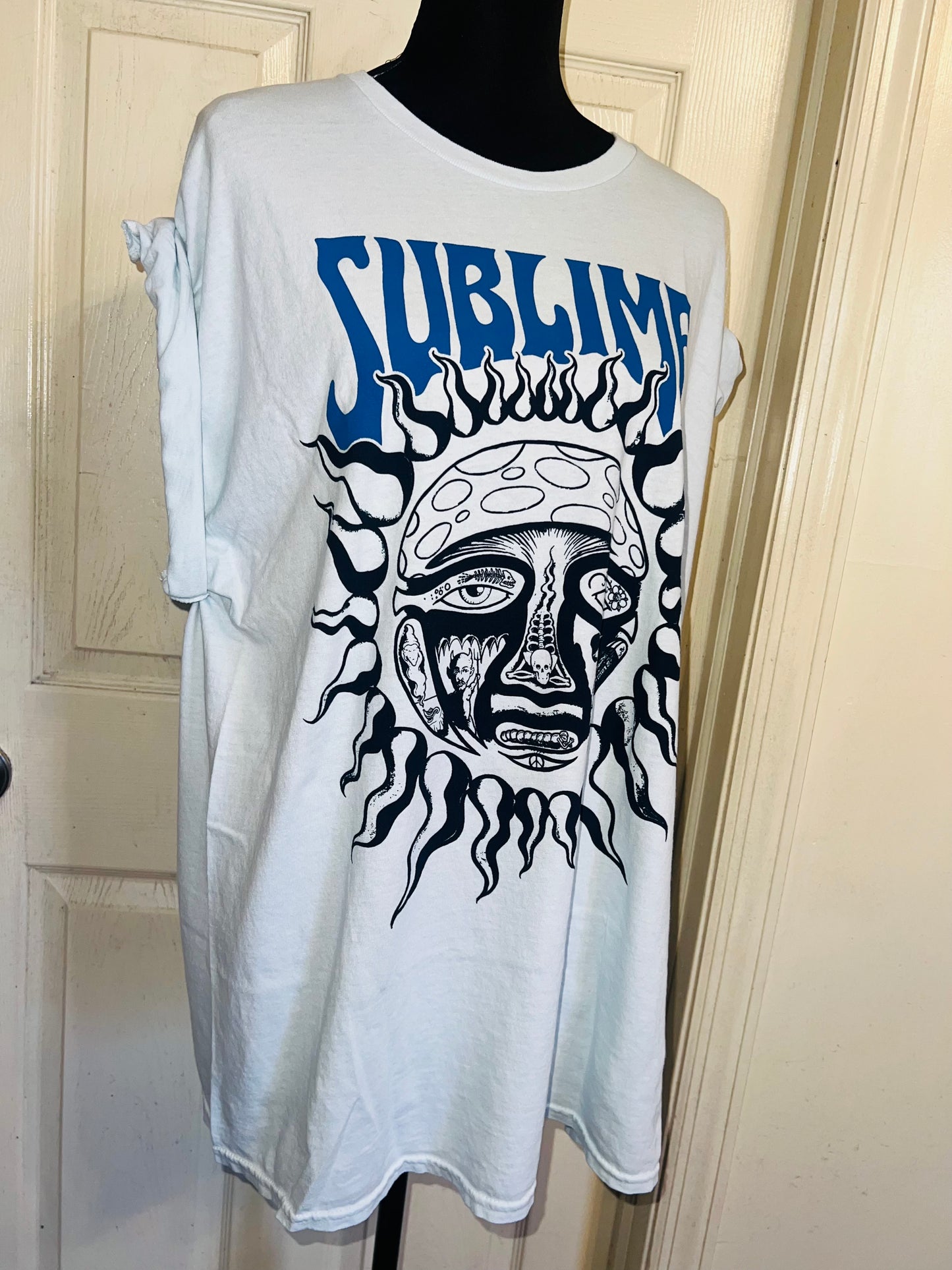 Sublime Double Sided Oversized Distressed Tee