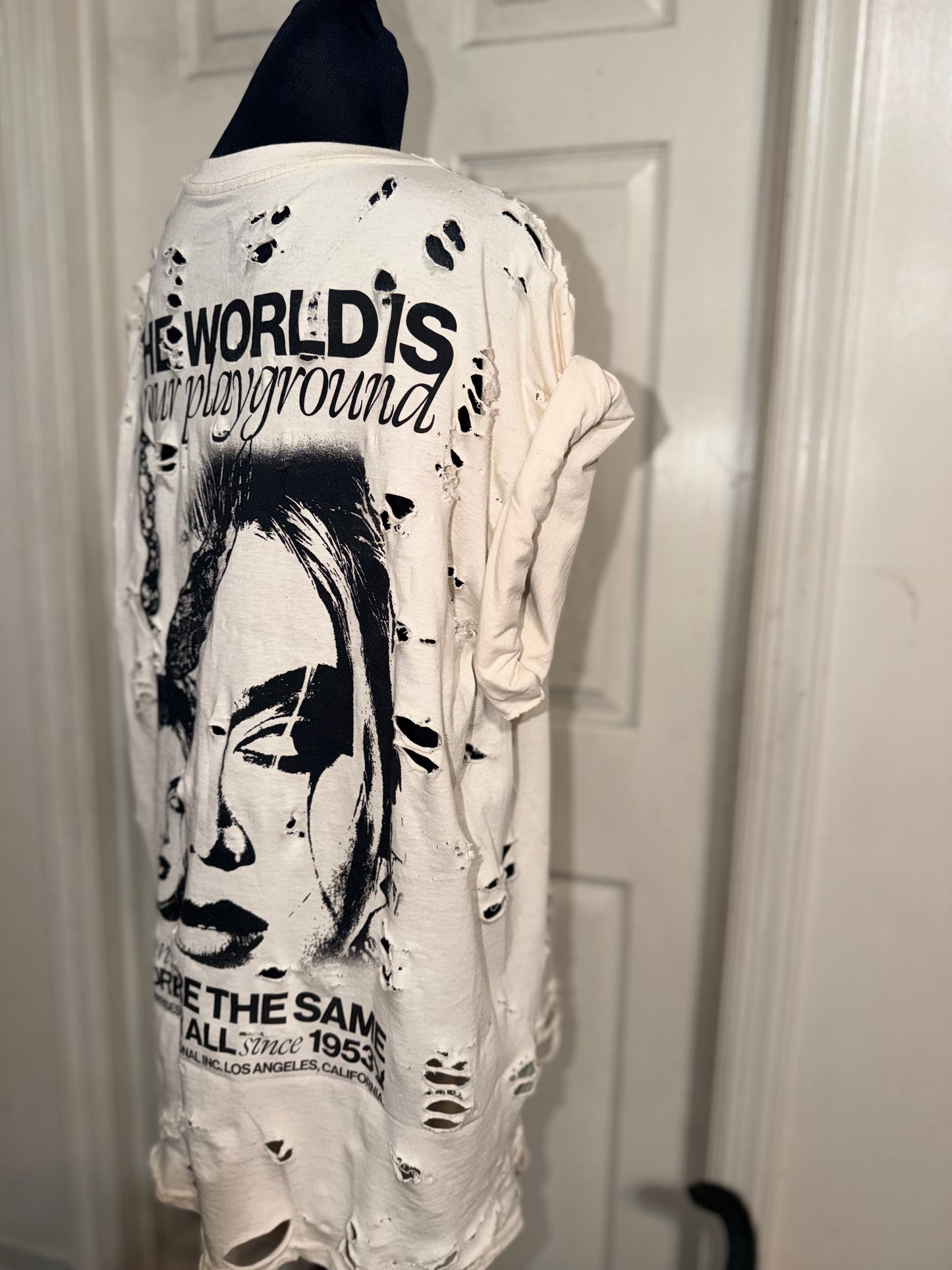 Playboy Double Sided Oversized Distressed Tee