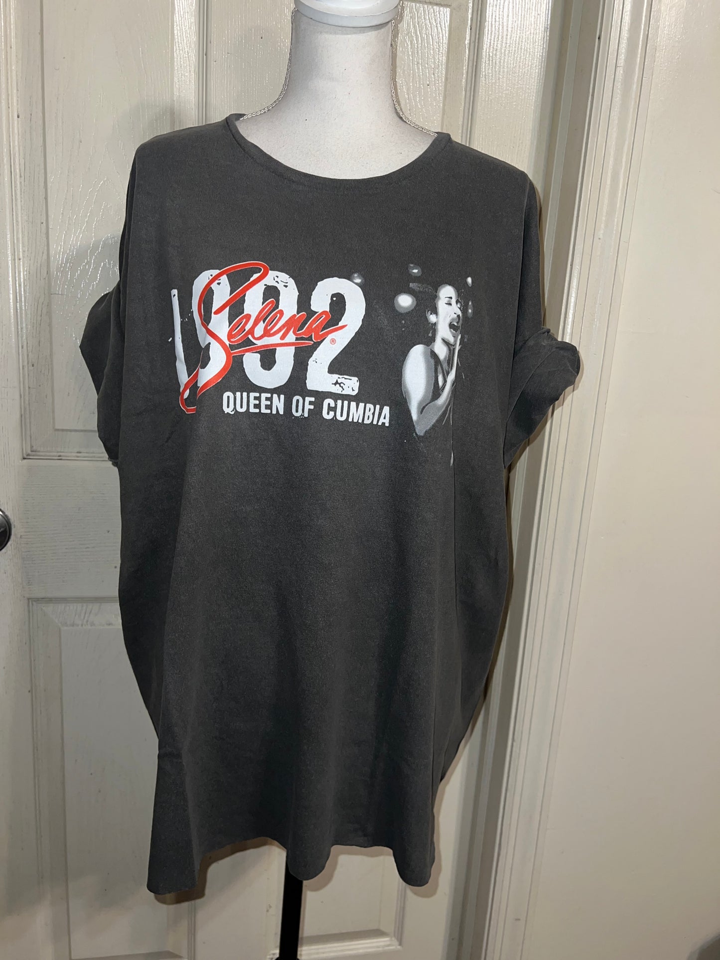 Selena Double Sided Oversized Distressed Tee