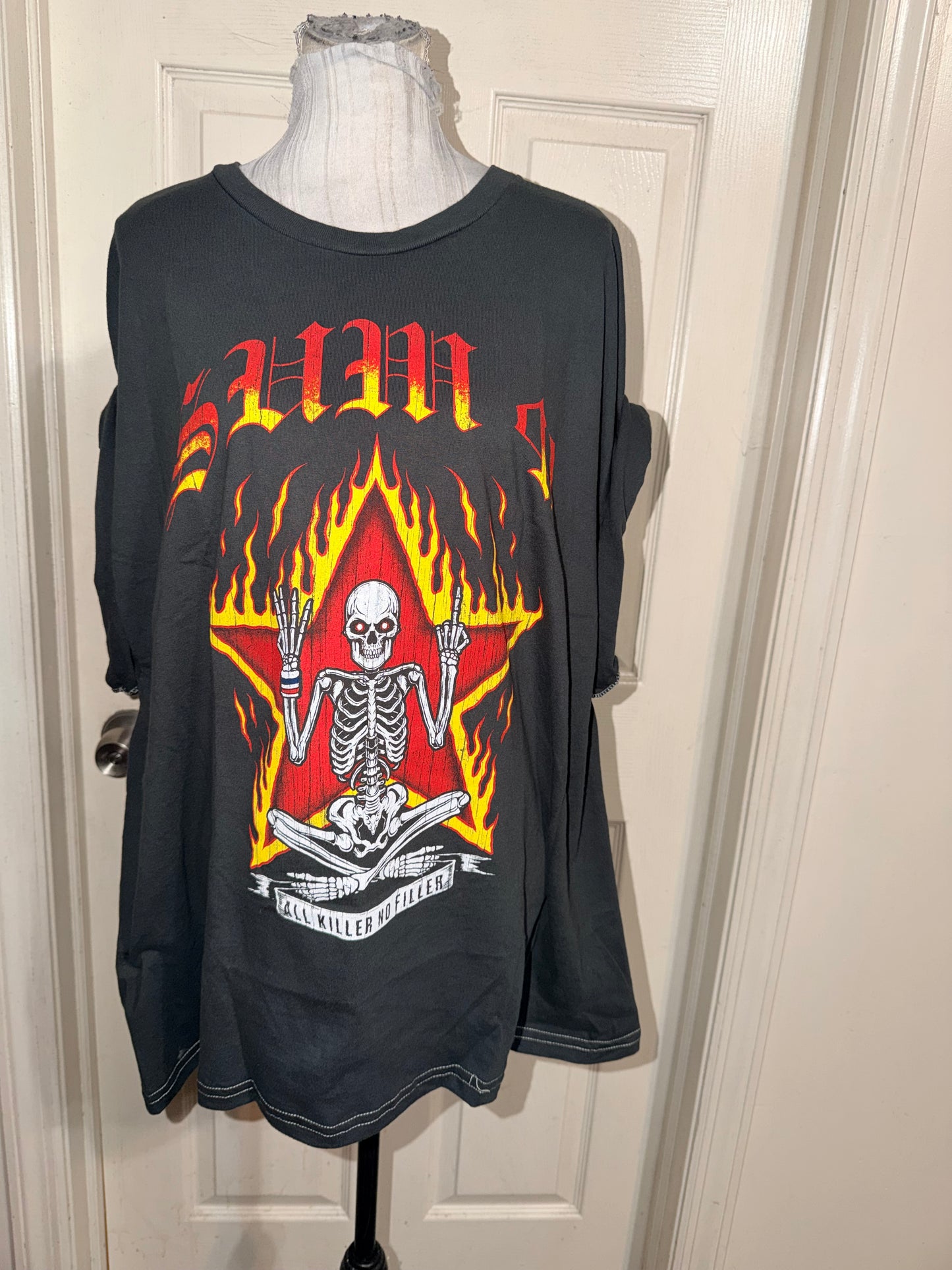 Sum 41 Double Sided Oversized Distressed Tee