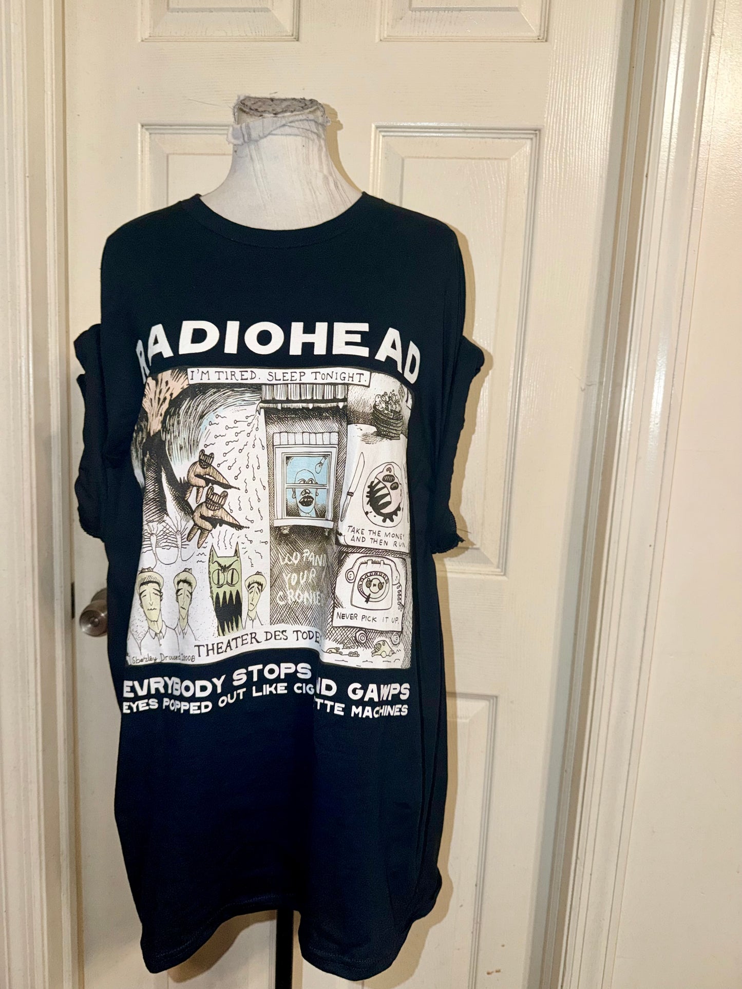 Radiohead Oversized Distressed Tee (Copy)