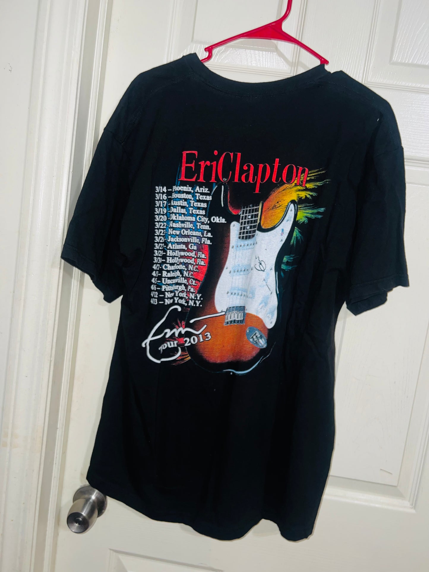 Eric Clapton Vintage Double Sided Oversized Distressed Tee