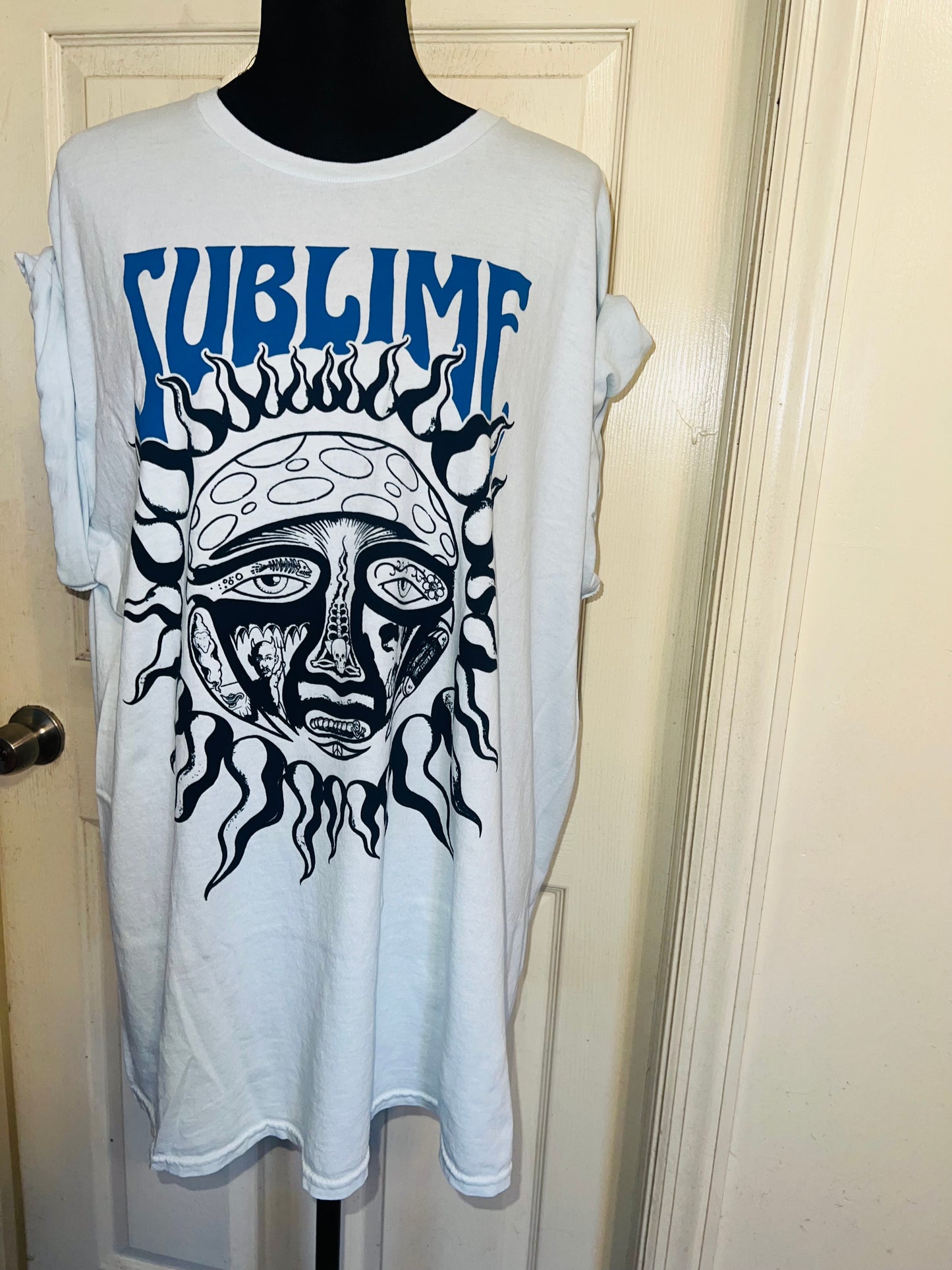Sublime Double Sided Oversized Distressed Tee