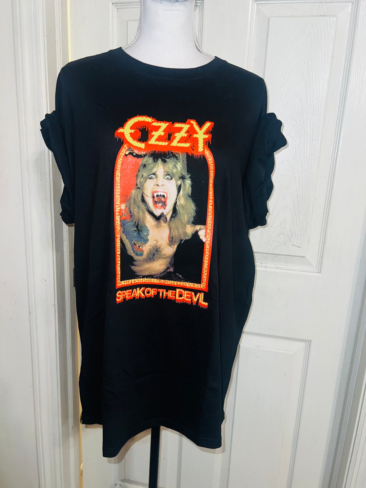 Ozzy Osbourne Double Sided Oversized Distressed Tee