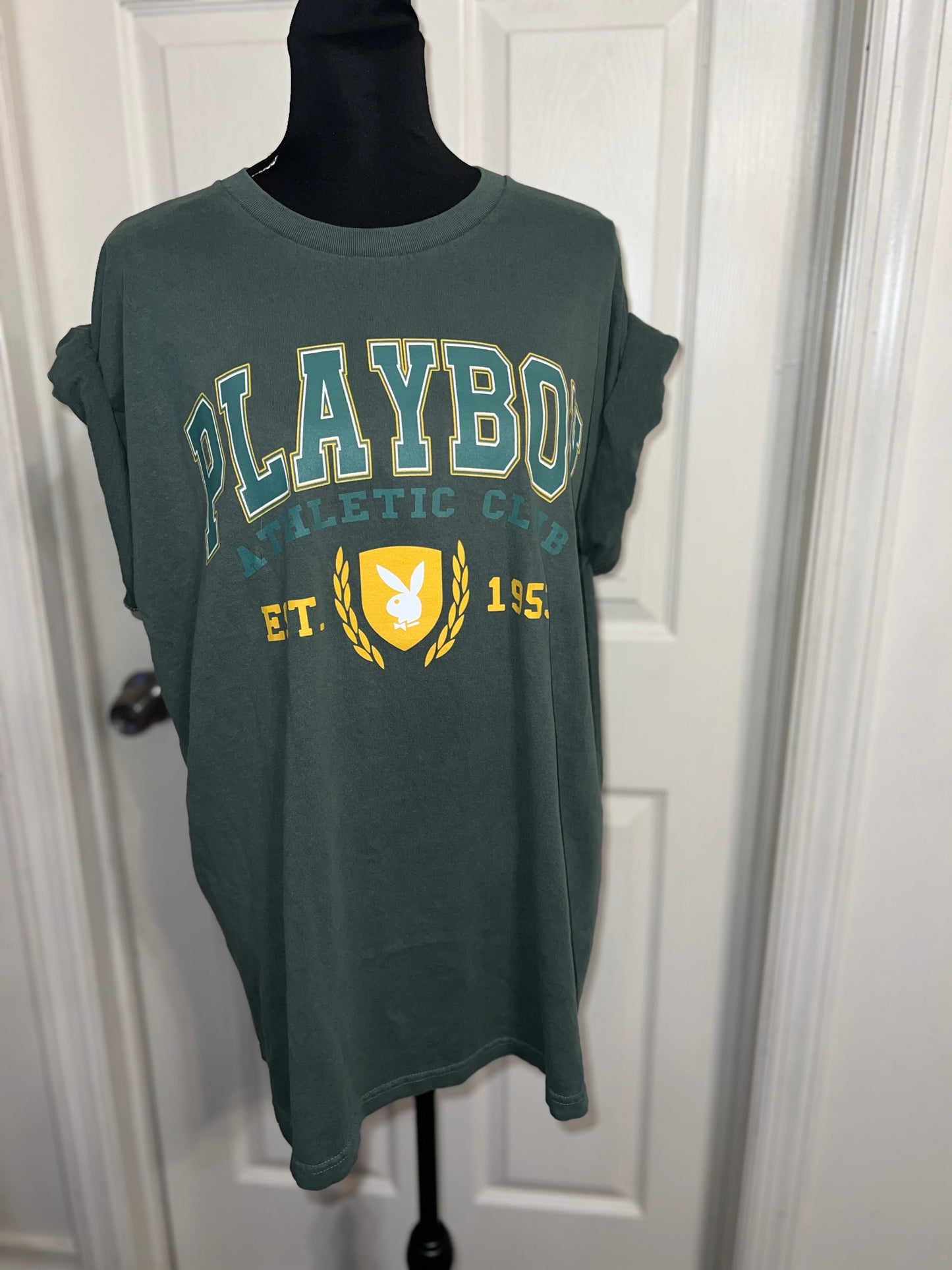 Playboy Oversized Distressed Tee