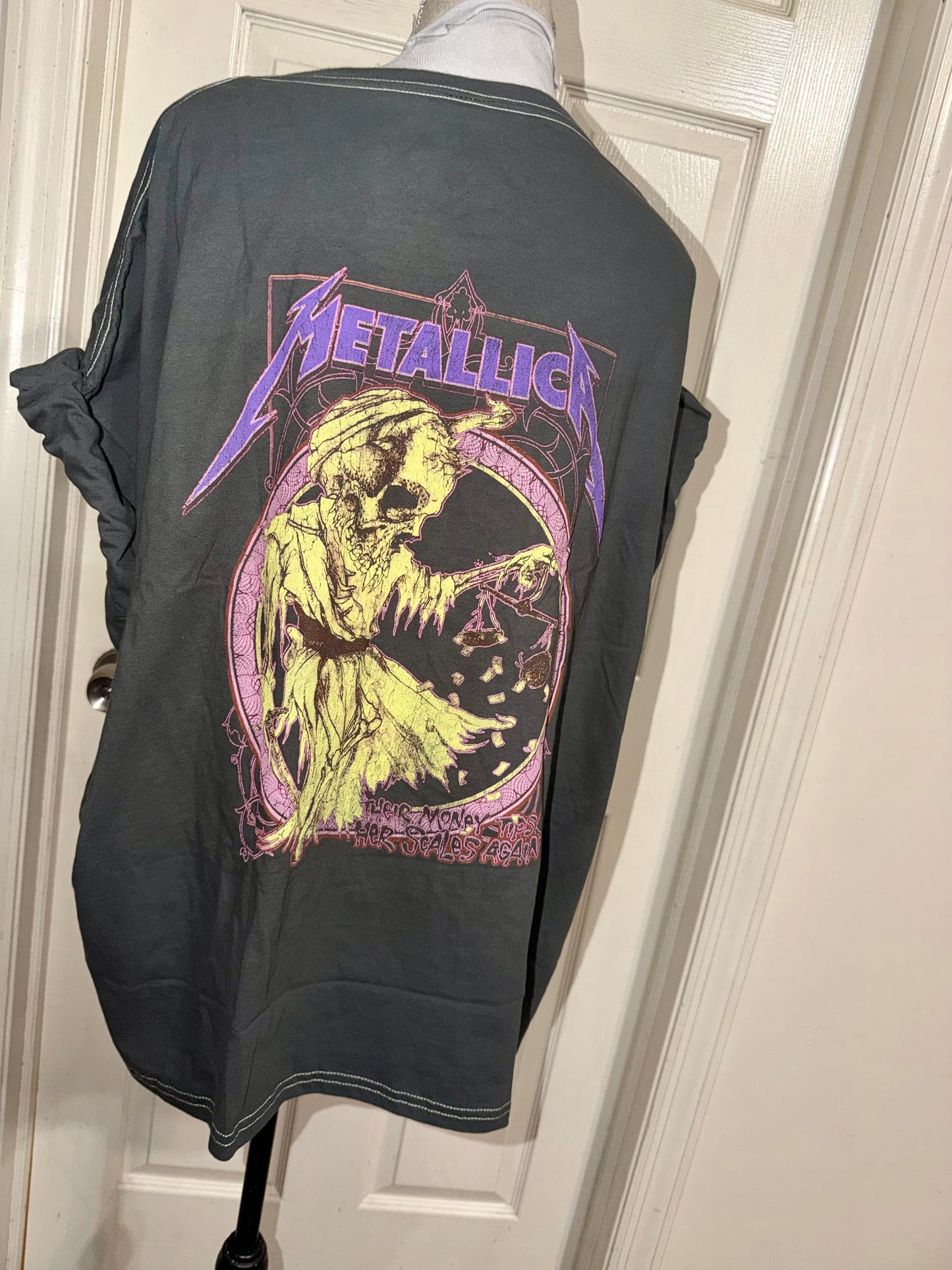 Metallica Double Sided Oversized Distressed Tee