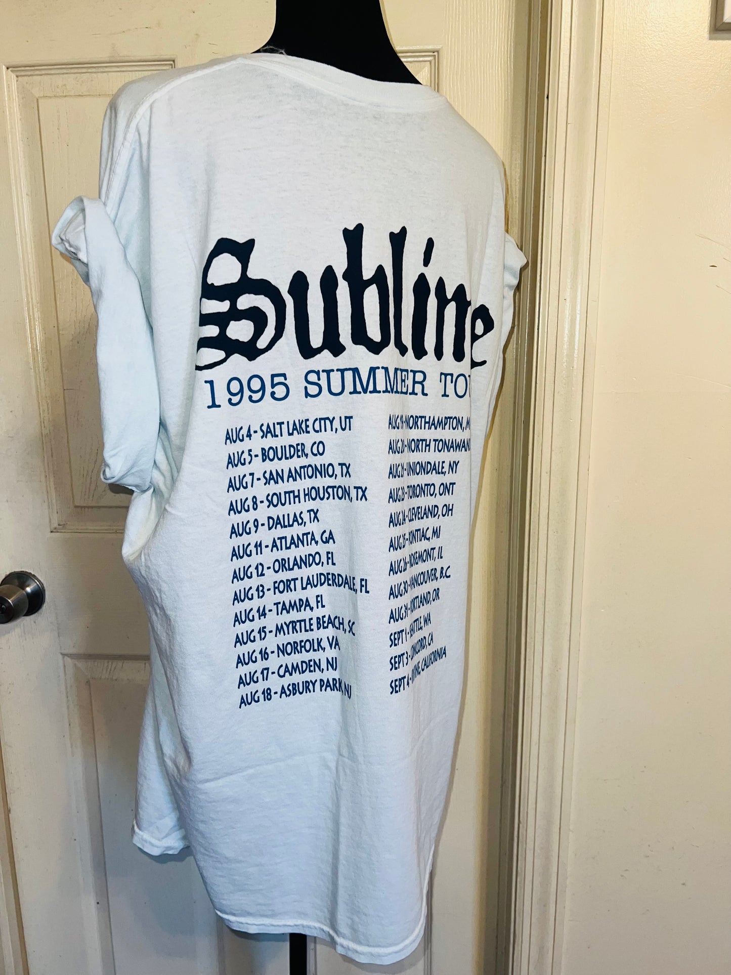 Sublime Double Sided Oversized Distressed Tee