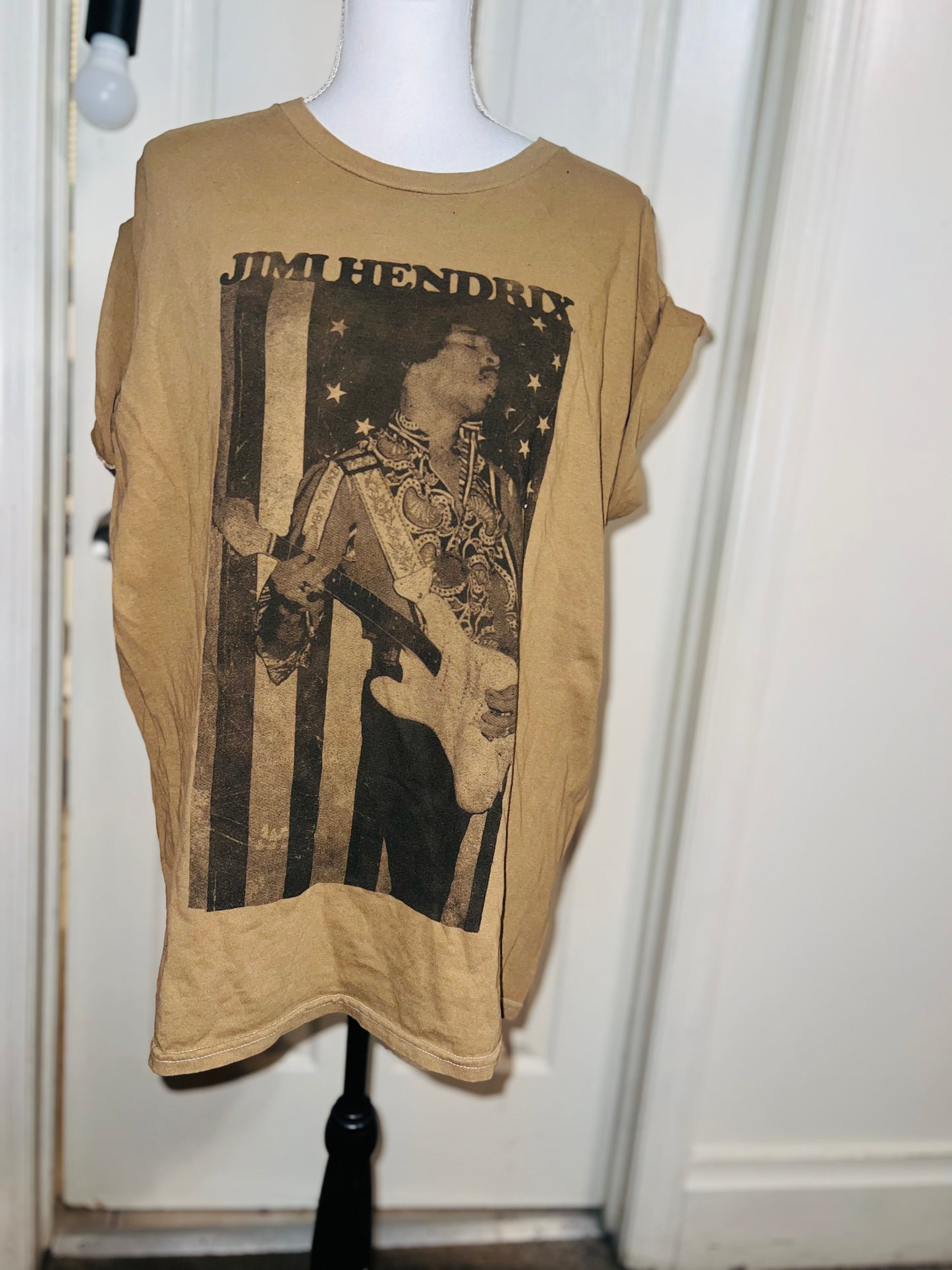 Jimi Hendrix Oversized Distressed Tee