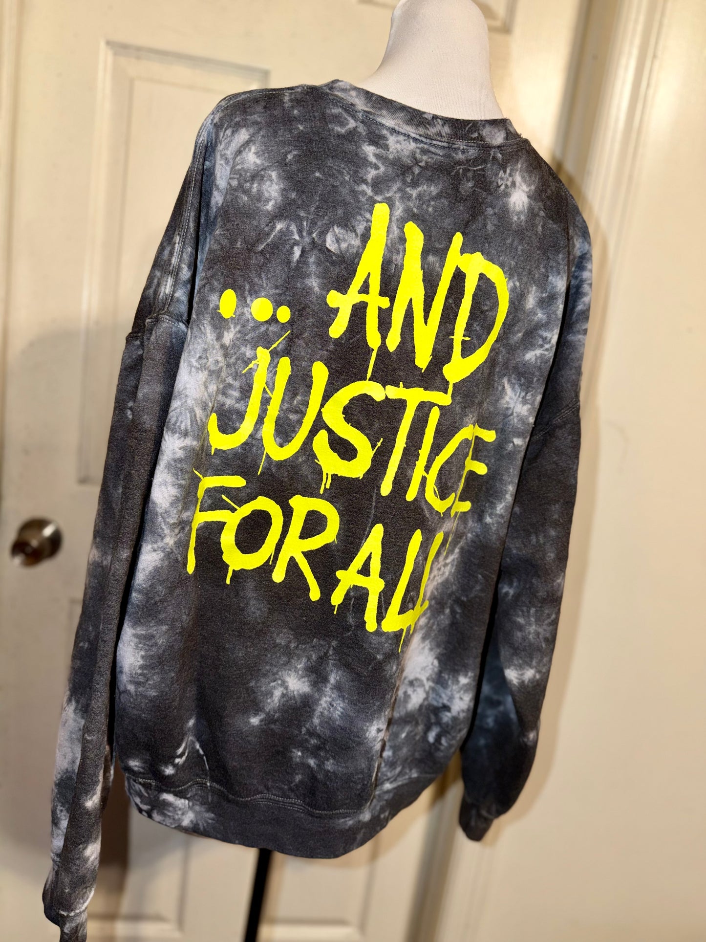 Metallica Double Sided Oversized Distressed Sweatshirt