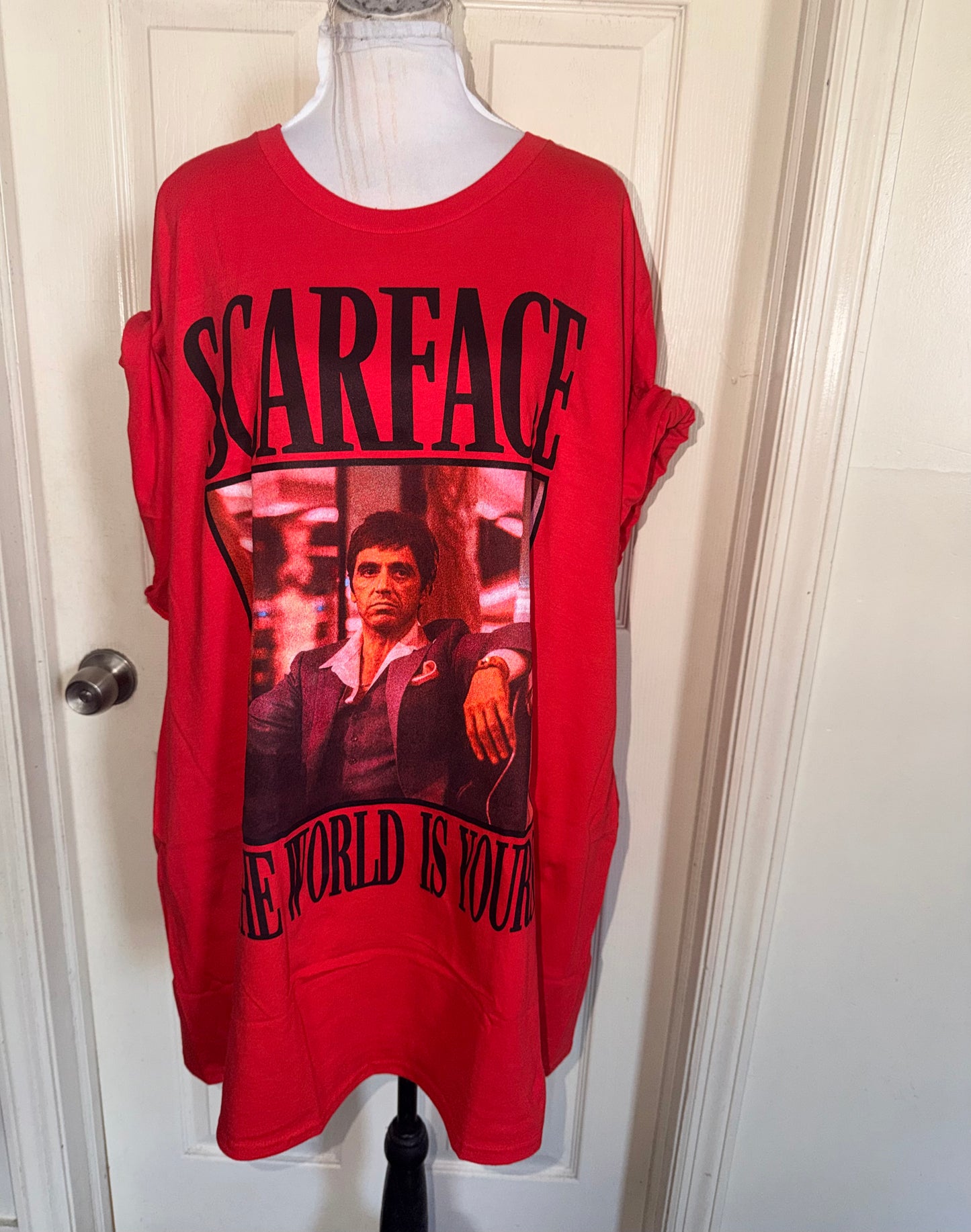 Scarface Oversized Distressed Tee
