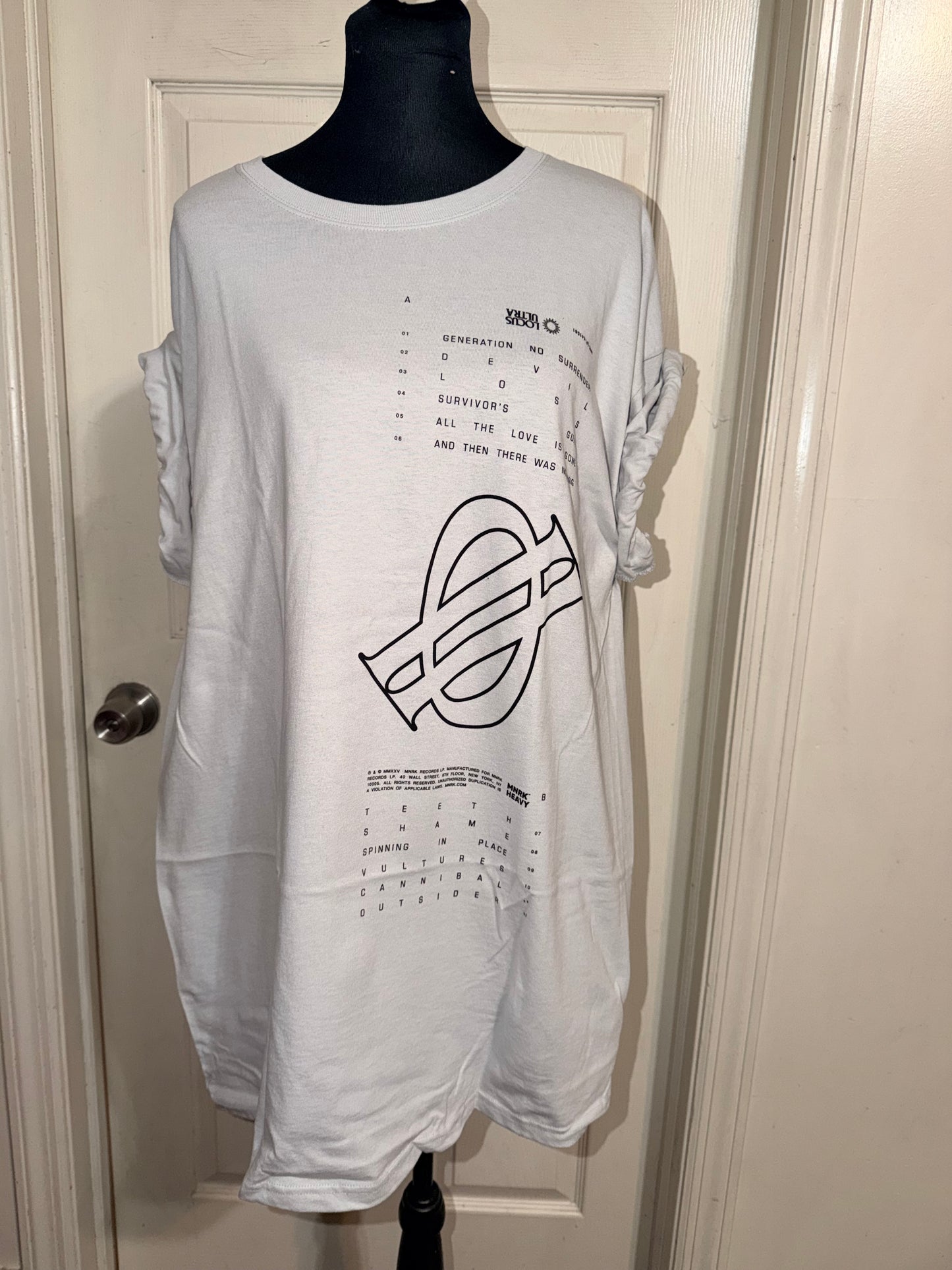 Underoath Double Sided Oversized Distressed Tee