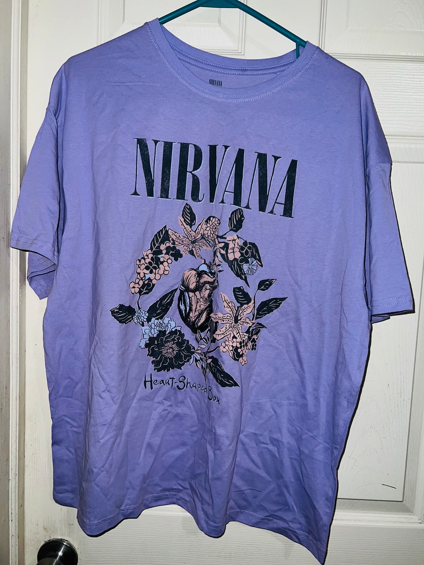 Nirvana Heart Shaped Box Oversized Tee