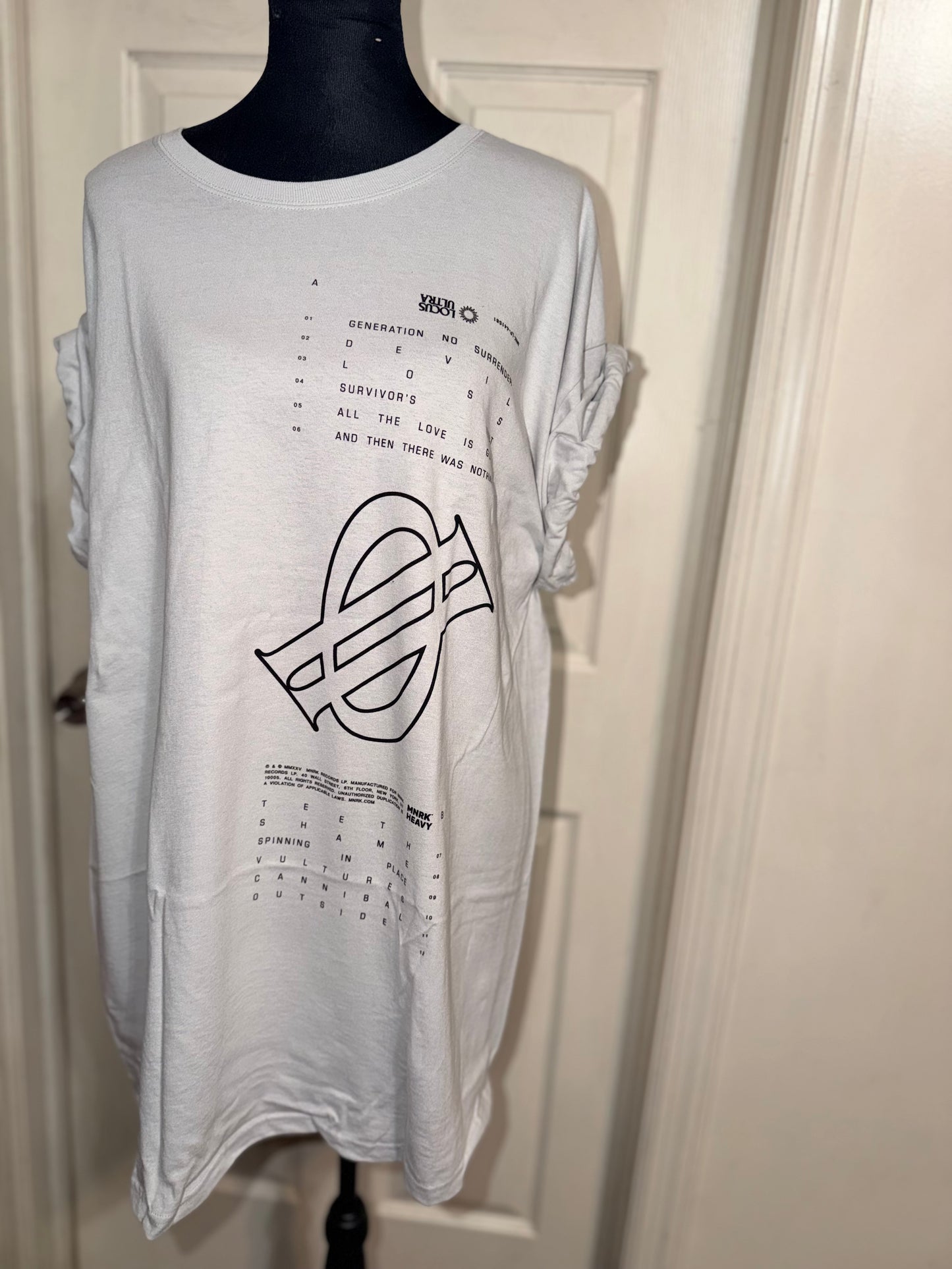 Underoath Double Sided Oversized Distressed Tee