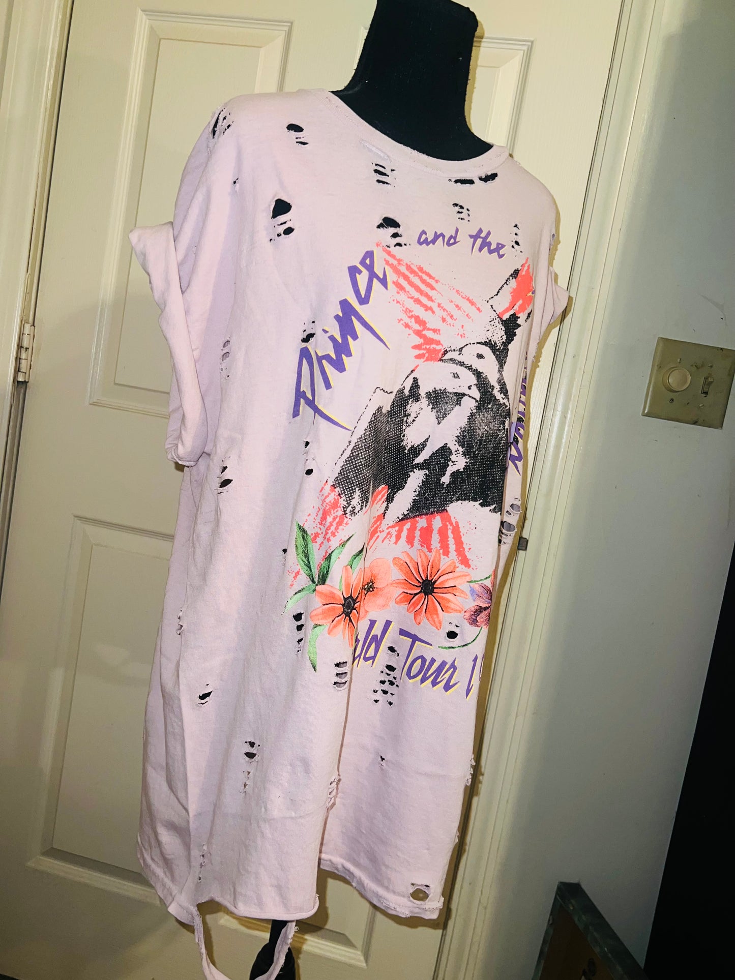 Prince and The Revolution 85 Oversized Distressed Tee