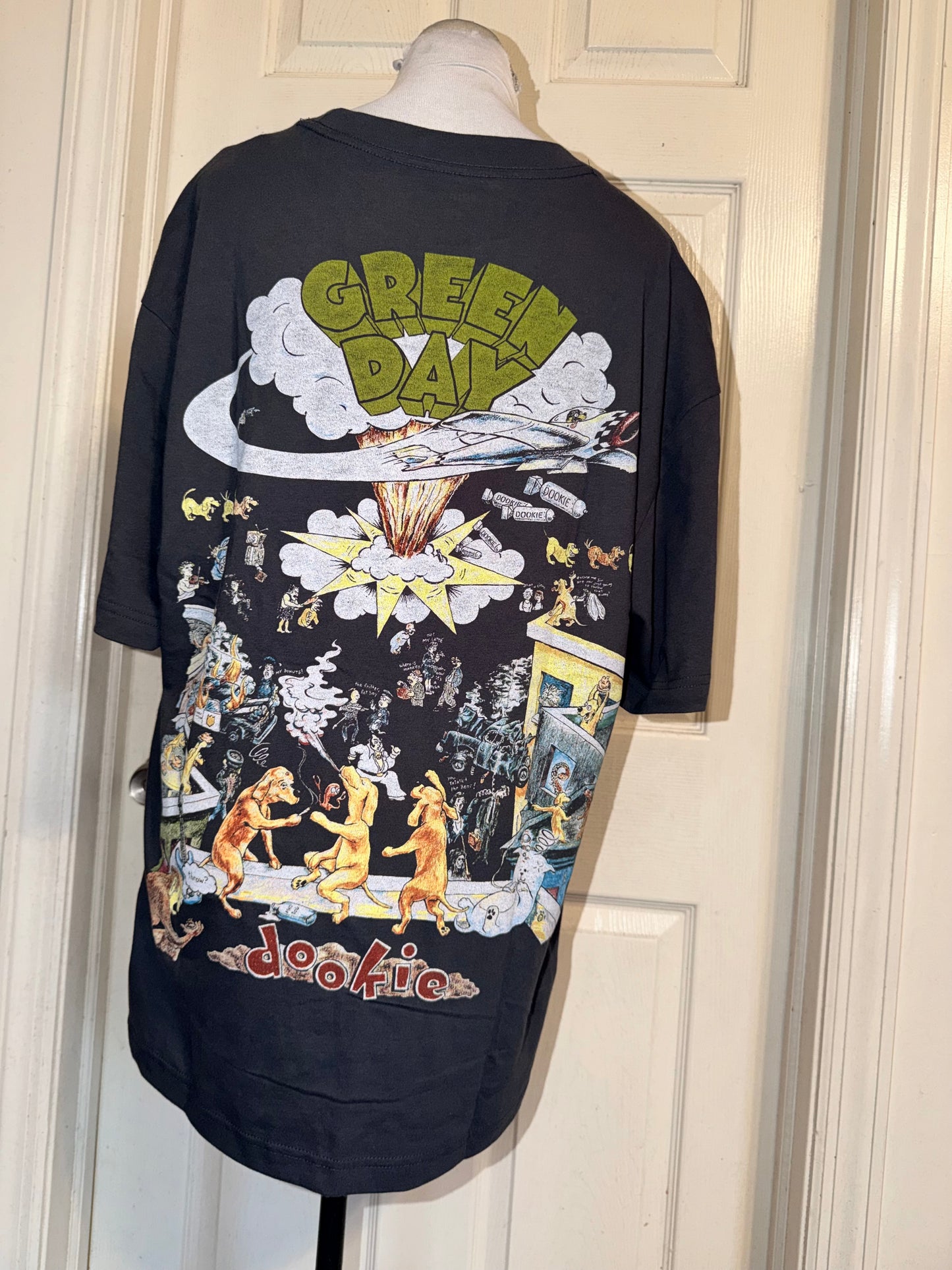 Green Day Double Sided Oversized Tee