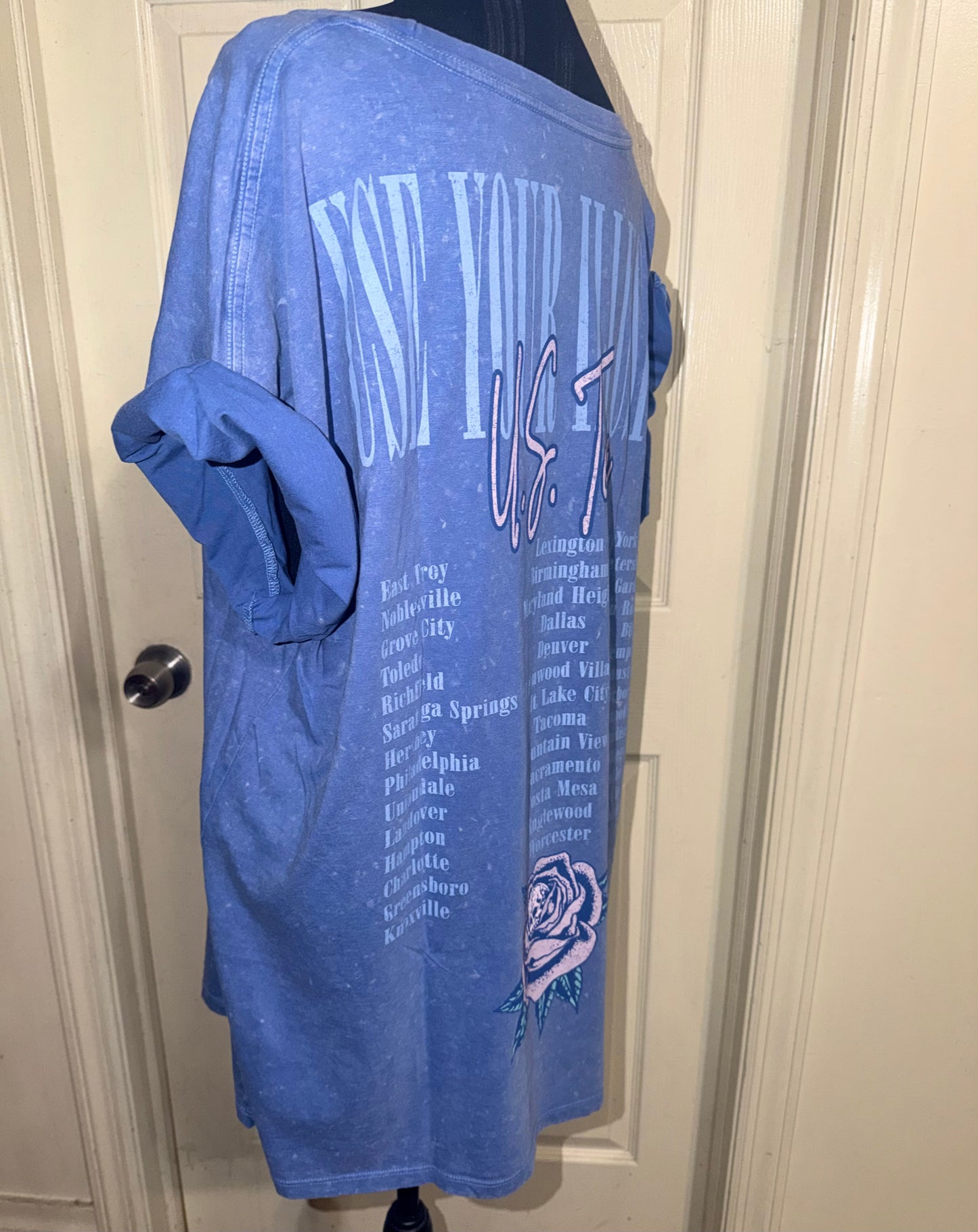 Guns N’ Roses Double Sided Oversized Distressed Tee