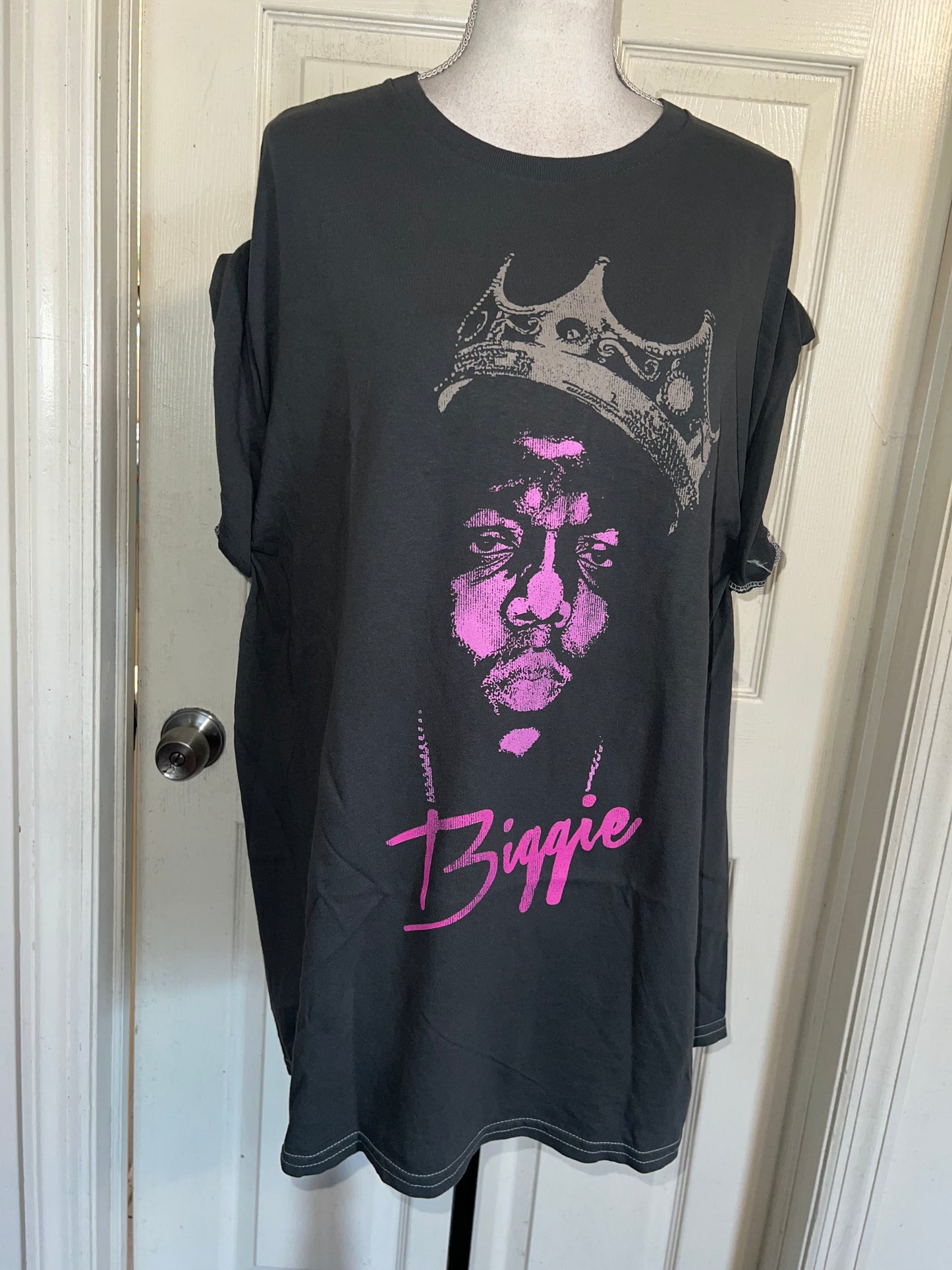 Biggie Smalls Double Sided Oversized Distressed Tee