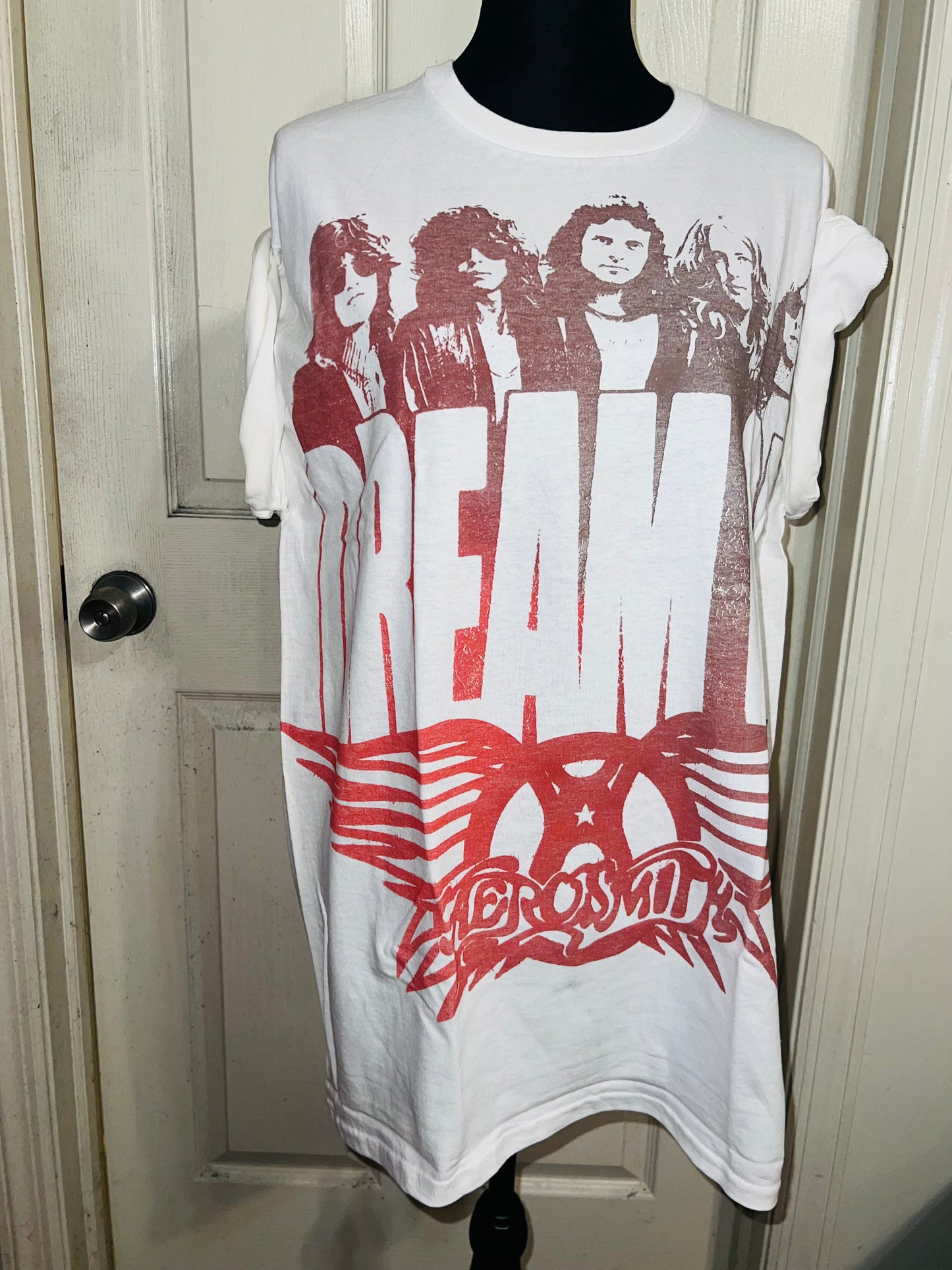 Aerosmith Dream On Oversized Distressed Tee