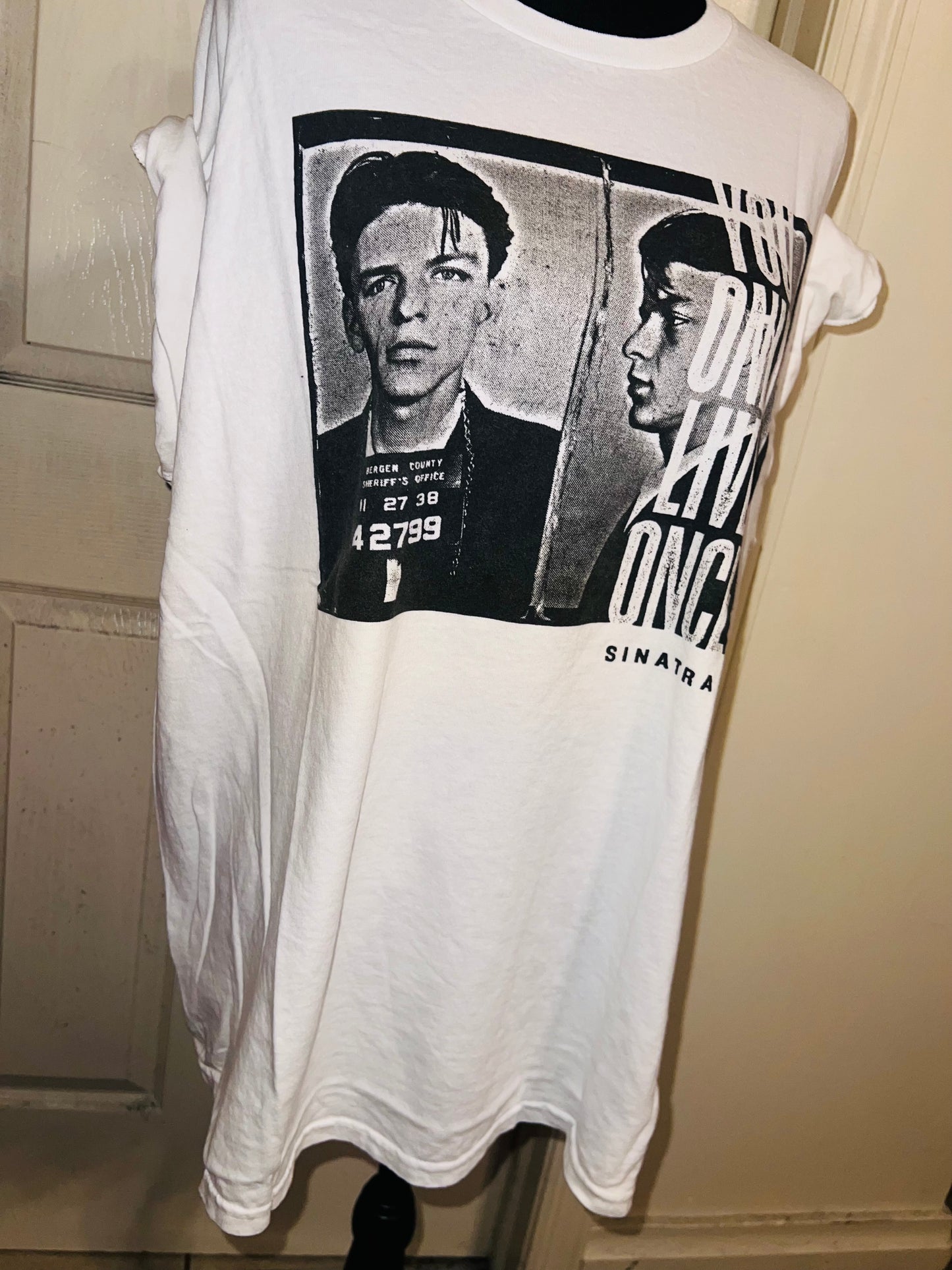 Frank Sinatra Oversized Distressed Tee