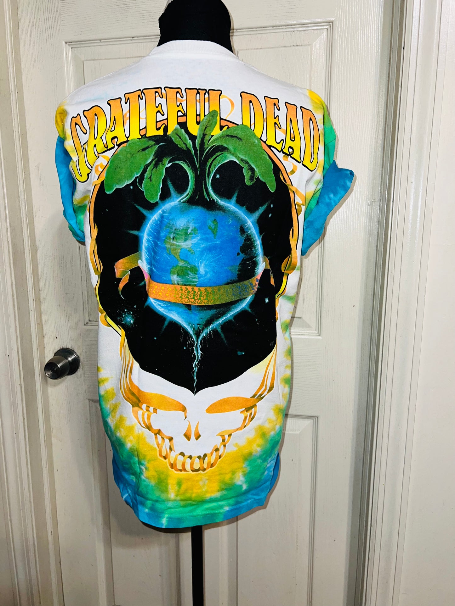Grateful Dead Keep Green Double Sided Distressed Tee
