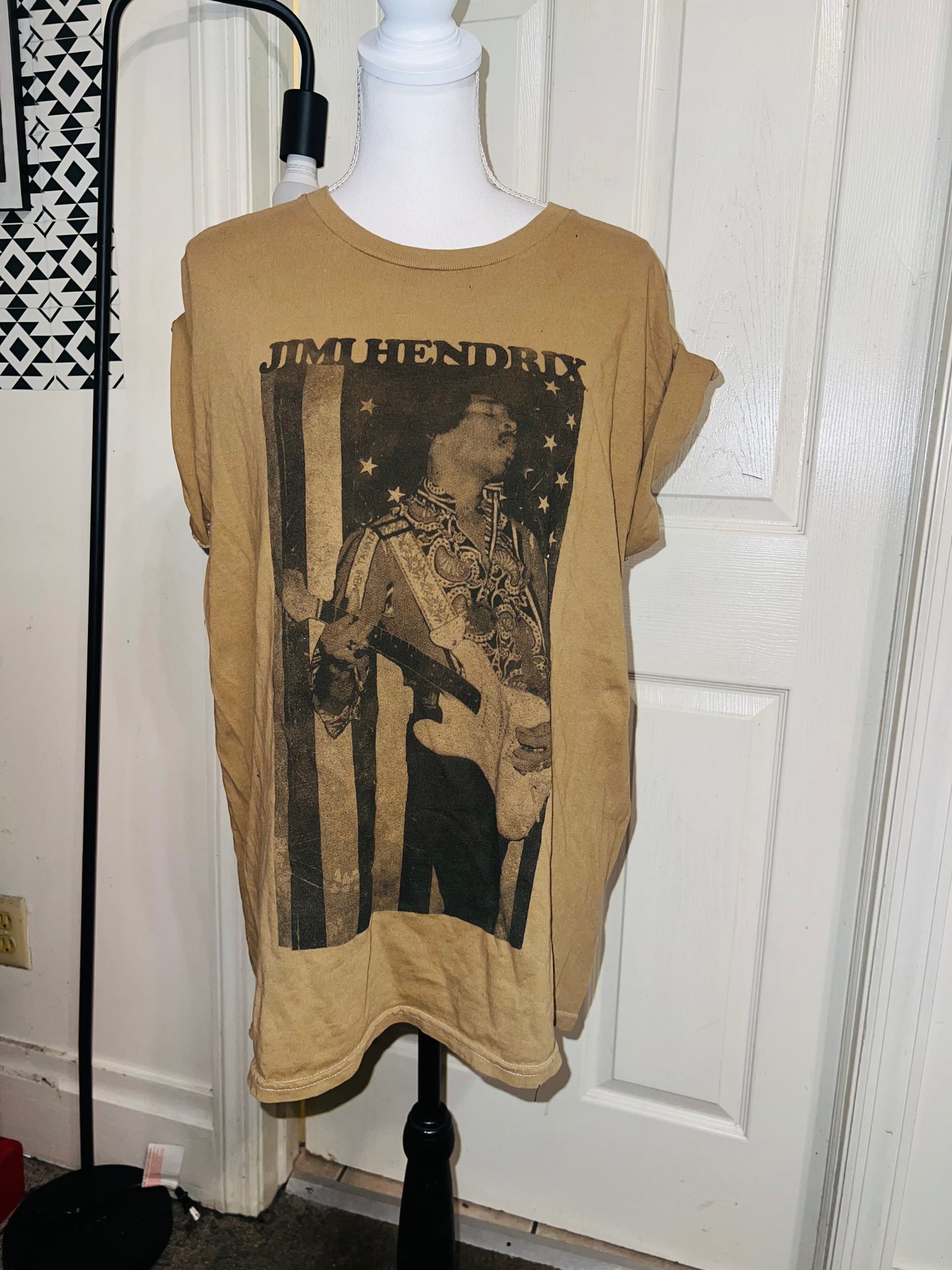 Jimi Hendrix Oversized Distressed Tee