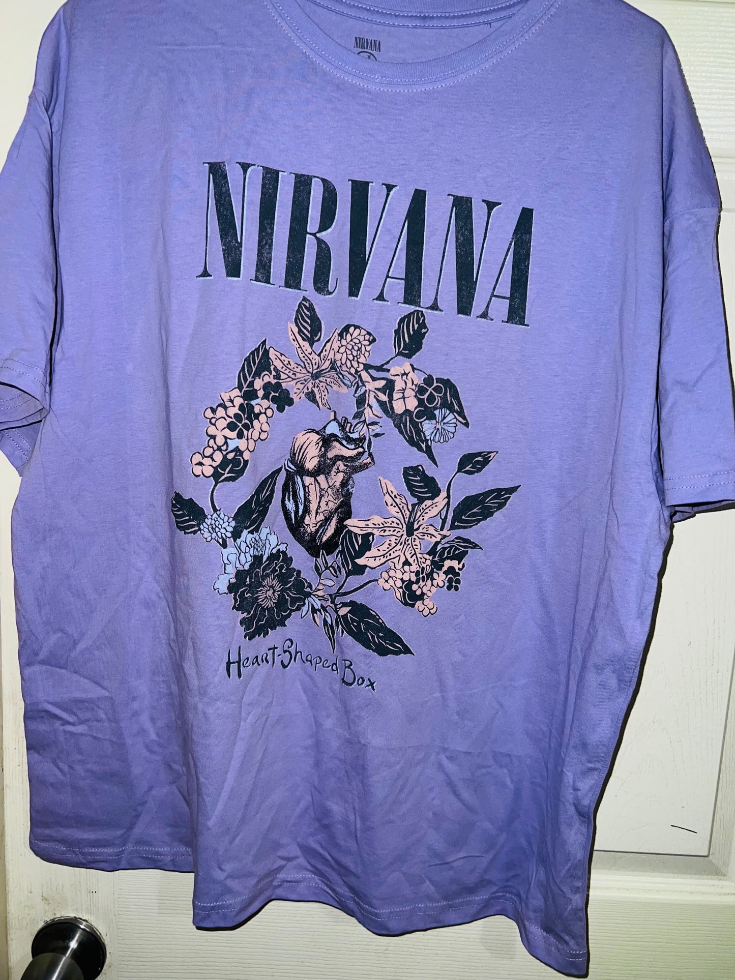 Nirvana Heart Shaped Box Oversized Tee