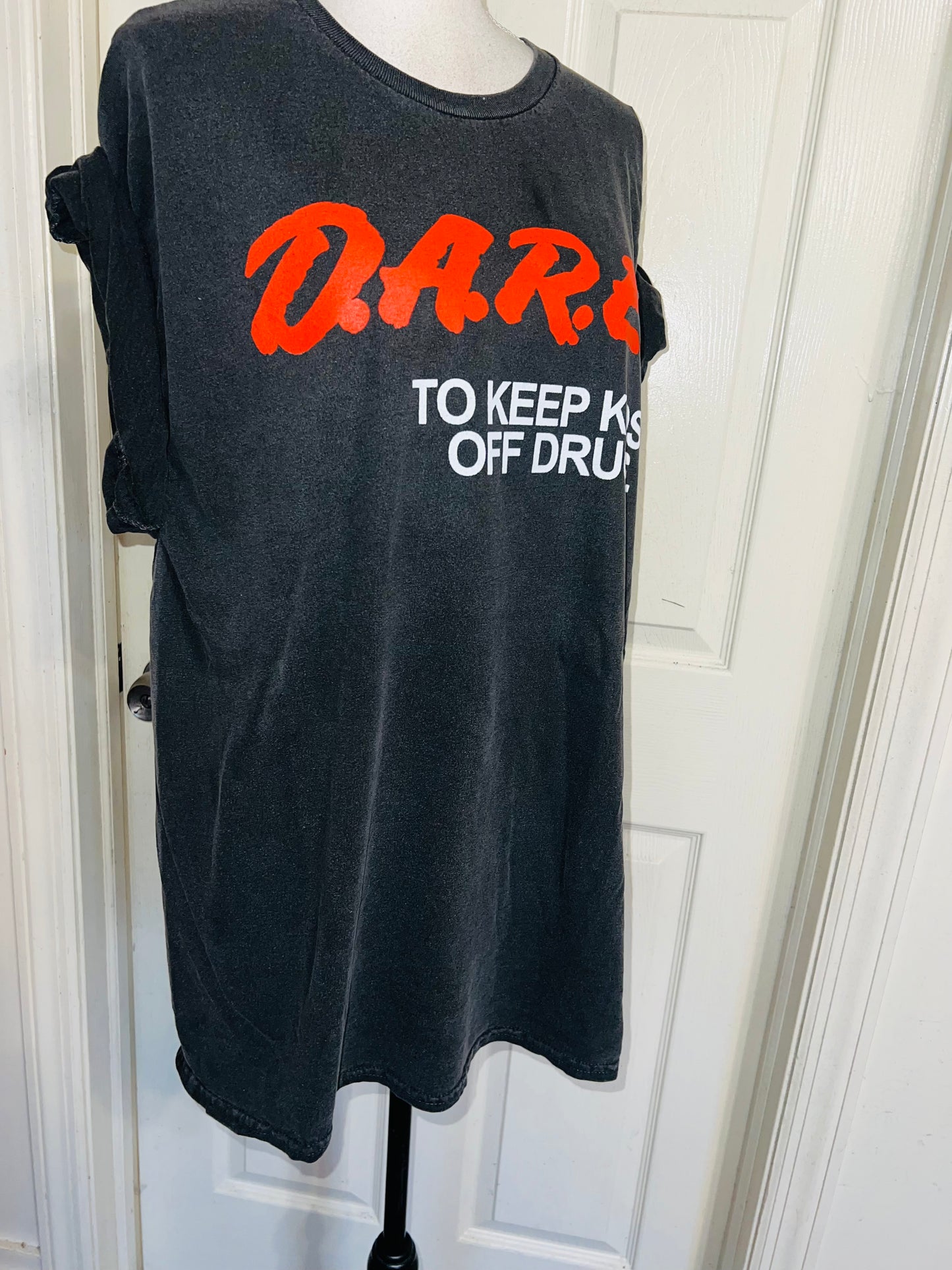 D.A.R.E. Oversized Distressed Tee