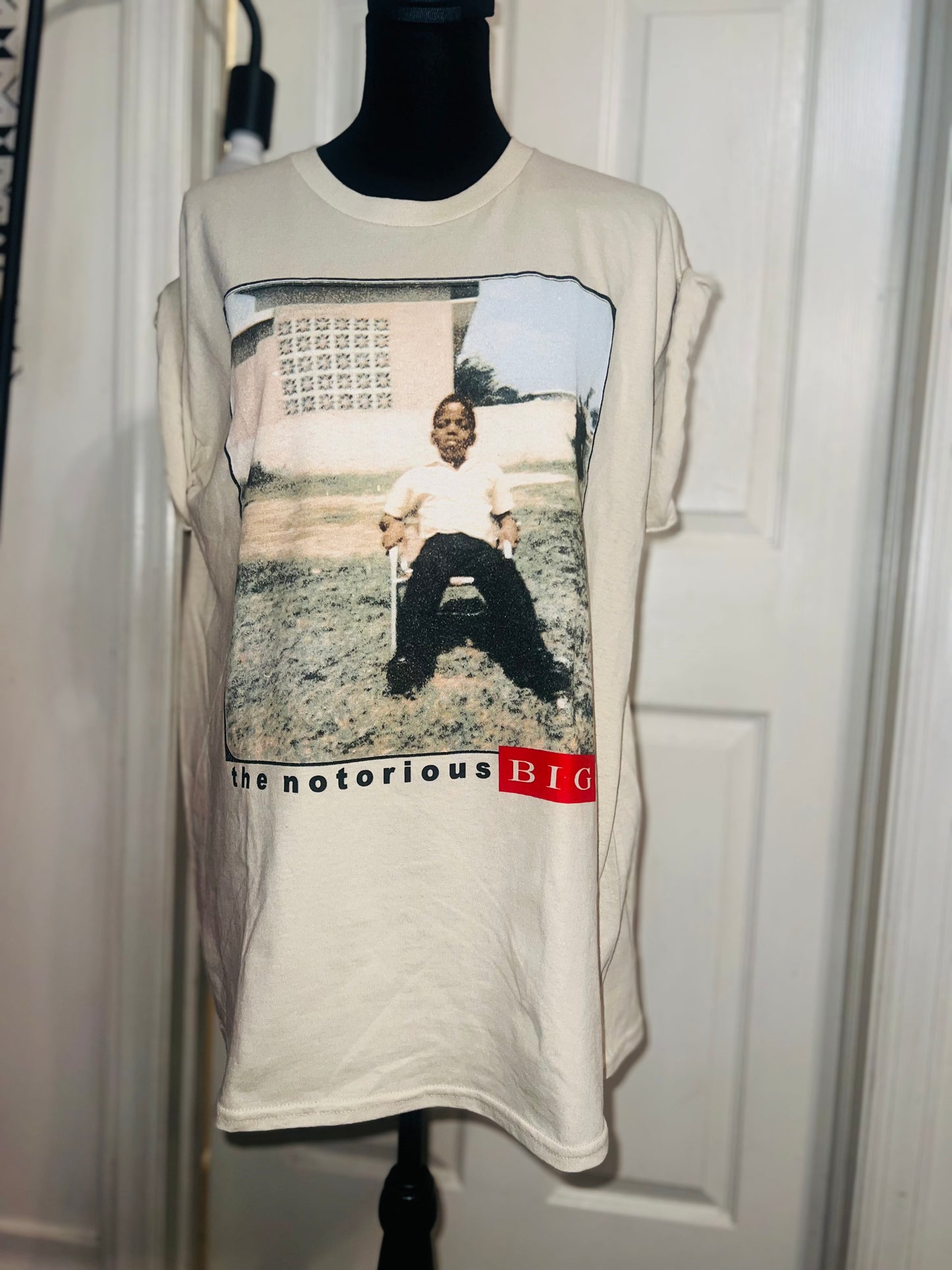 Notorious BIG Oversized Distressed Tee
