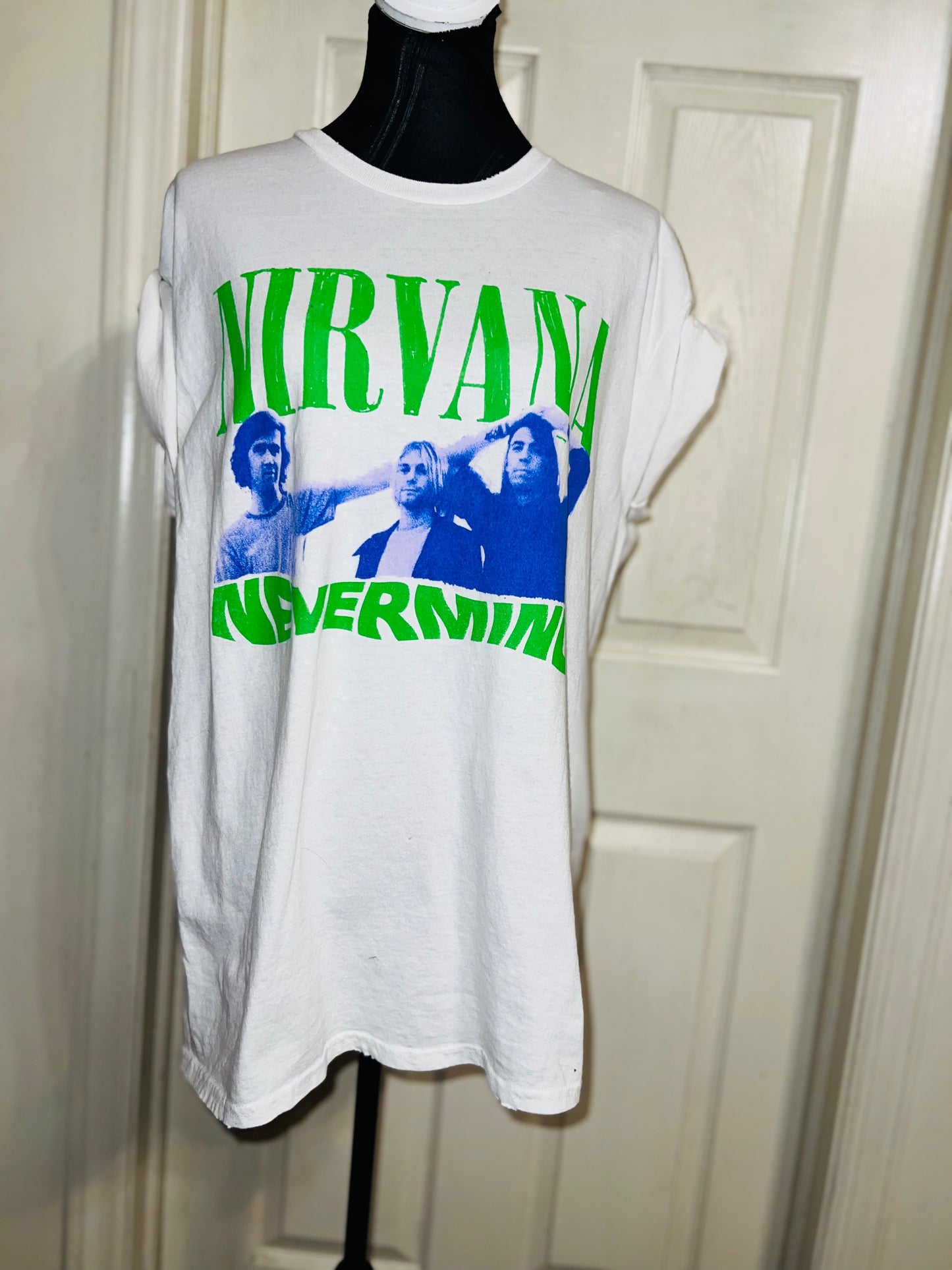 Nirvana “Nevermind” Oversized Distressed Tee