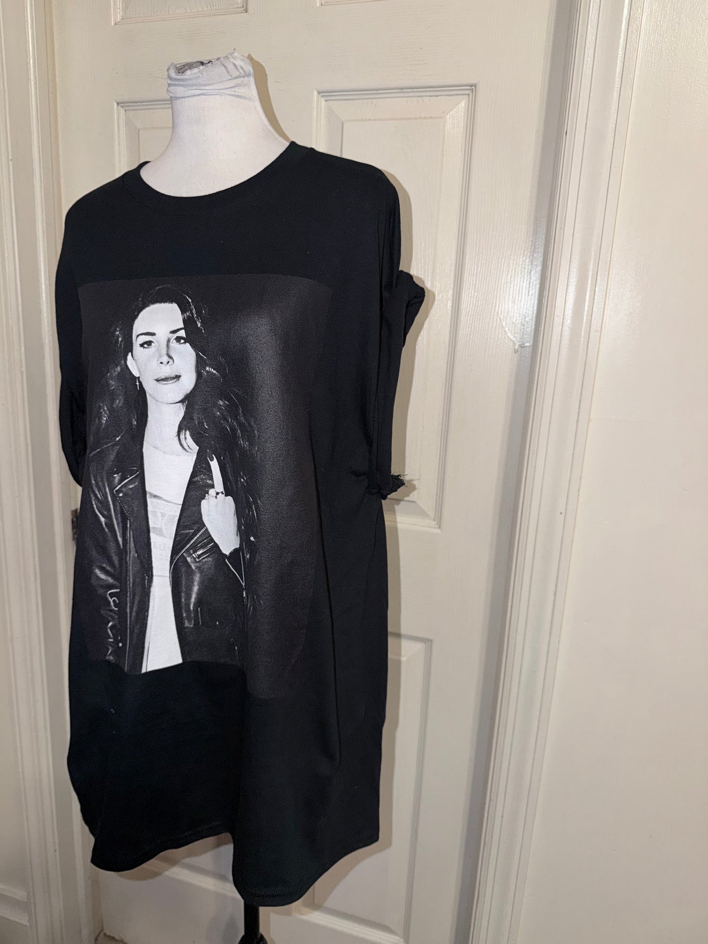 Lana Del Rey Oversized Distressed Tee