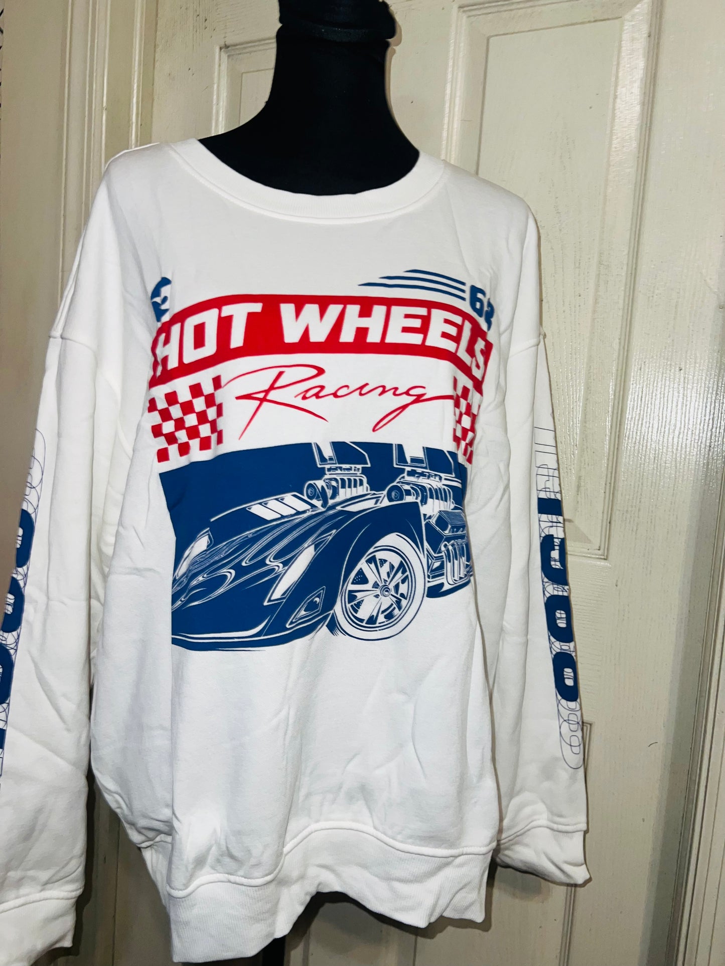 Hot Wheels Oversized Distressed Sweatshirt