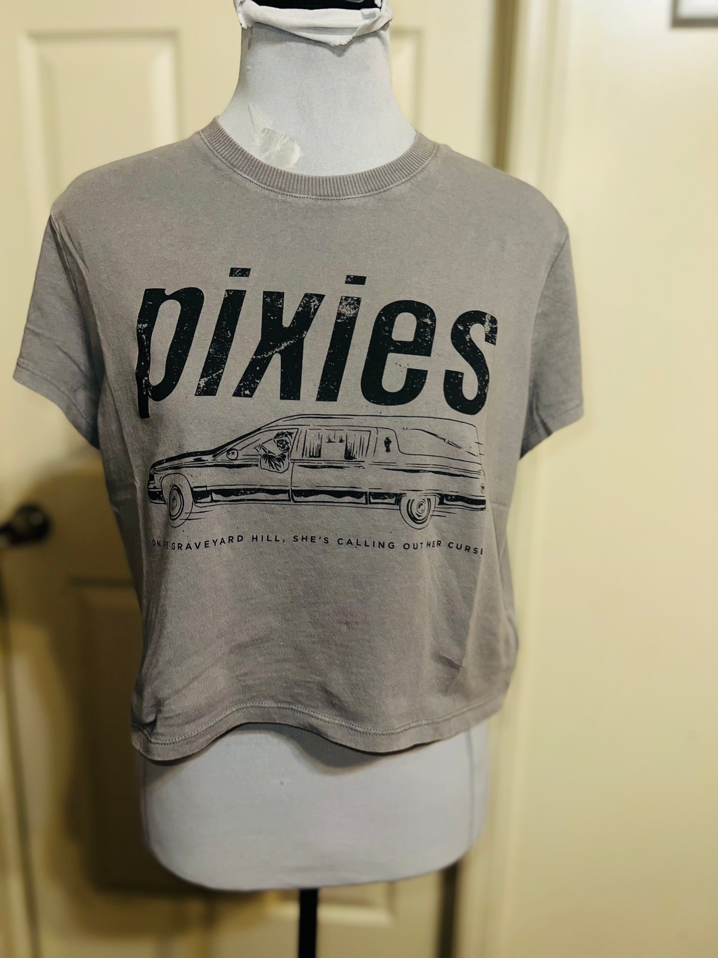 Pixies Distressed Baby Tee