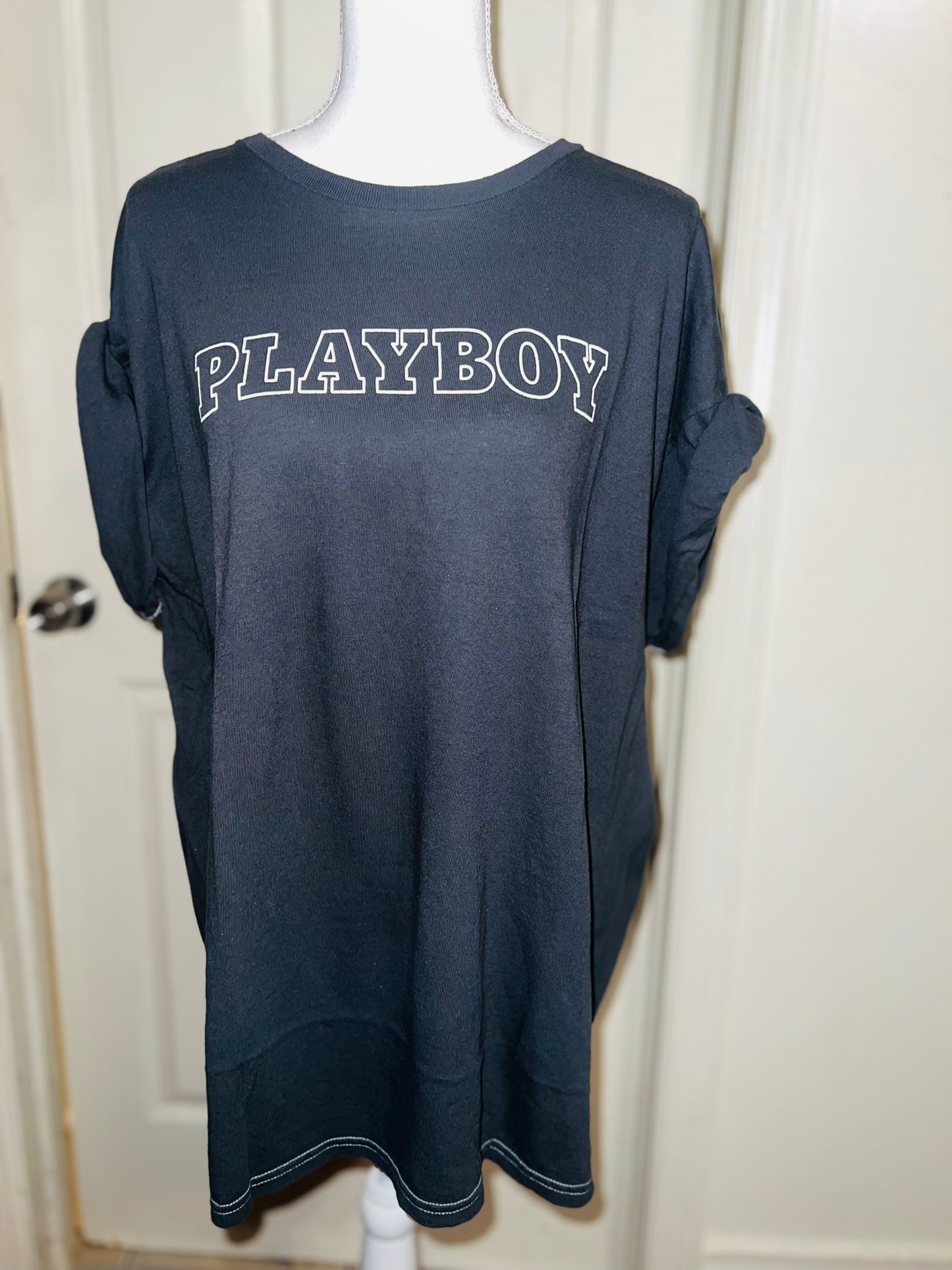 Playboy Skateboard Double Sided Distressed Tee