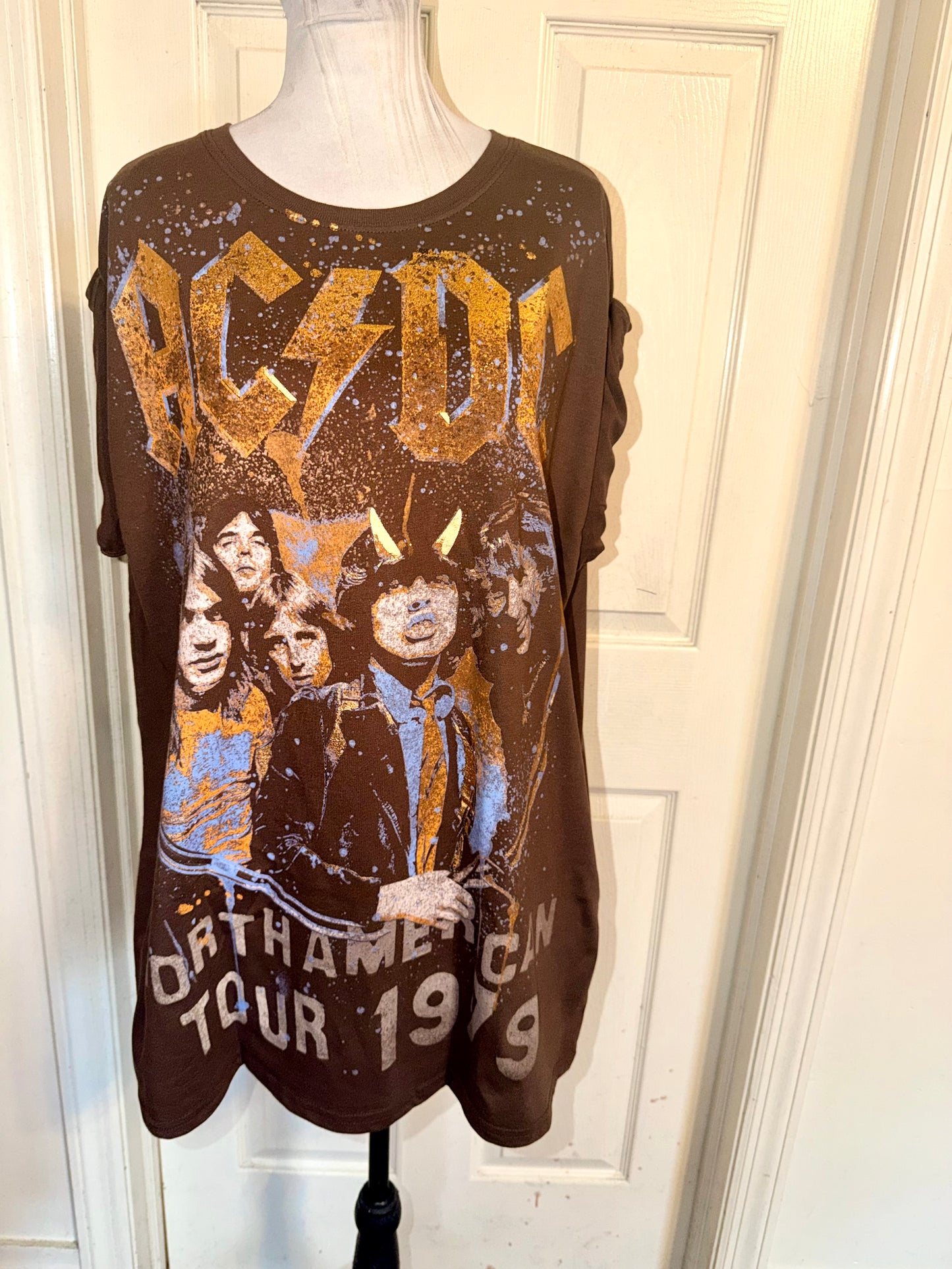 AC/DC Double Sides Oversized Tee