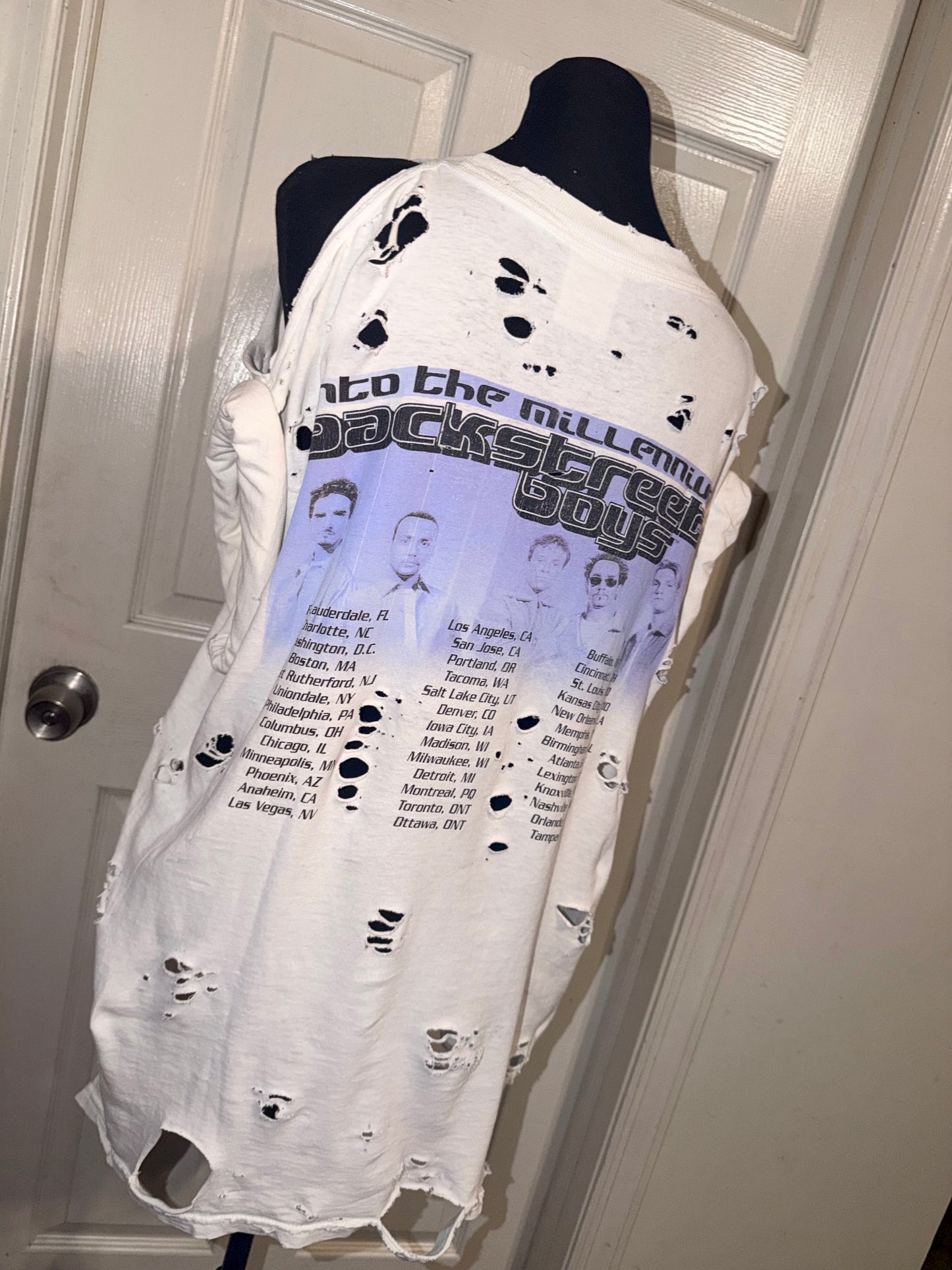 Backstreet Boys Vintage Double Sided Distressed Tee (as is)
