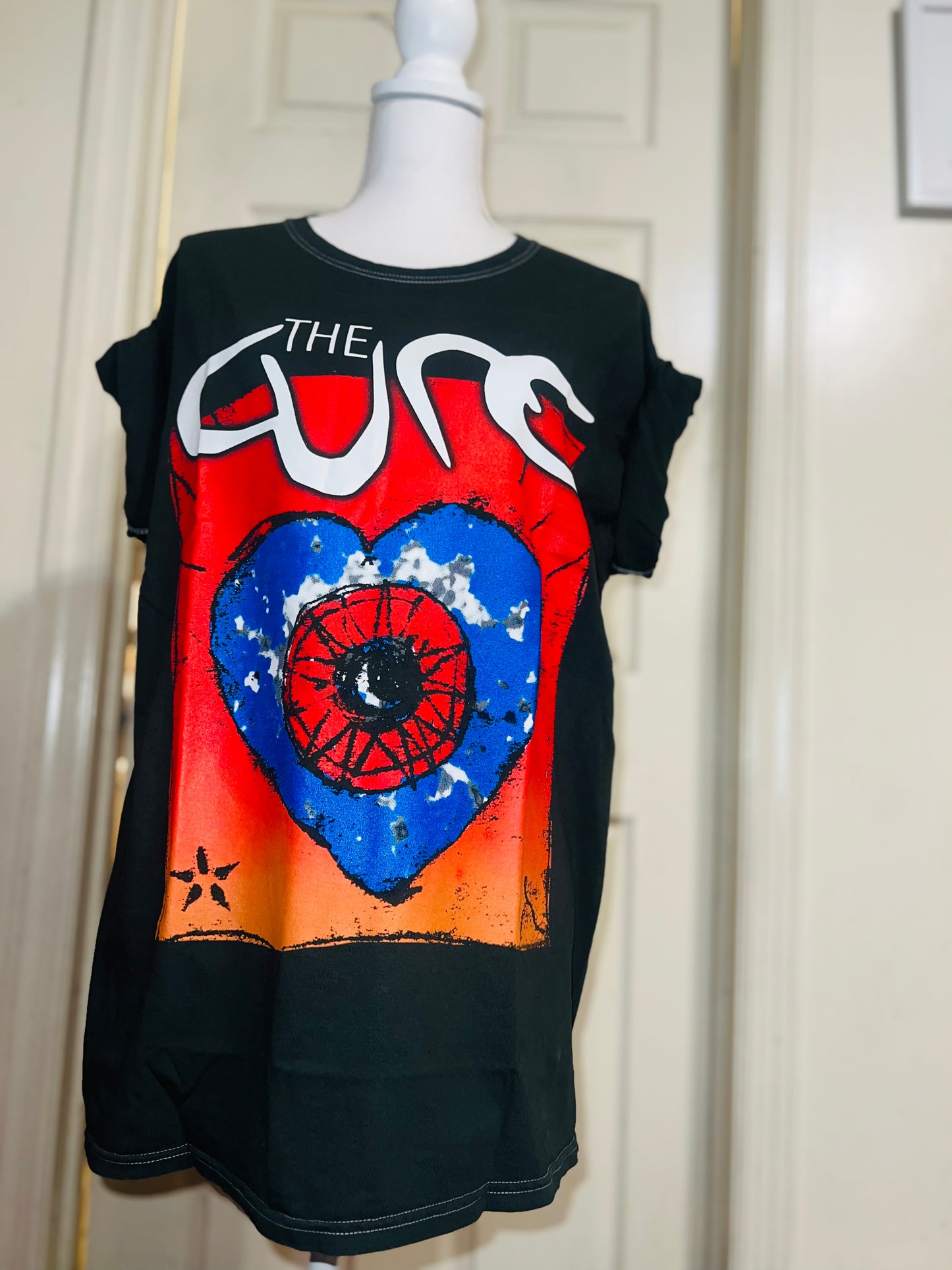 The Cure Oversized Distressed Tee