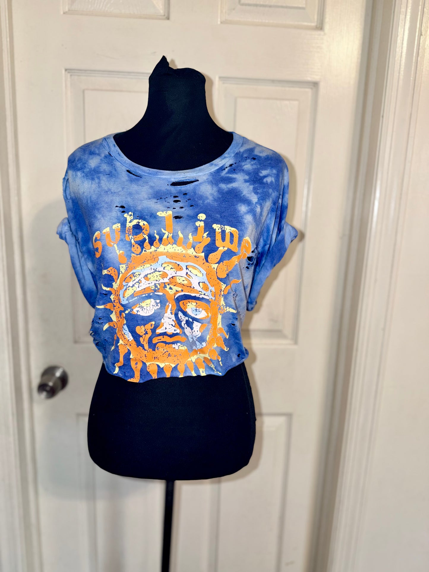 Sublime Distressed Open Tied Back Tee (as is)