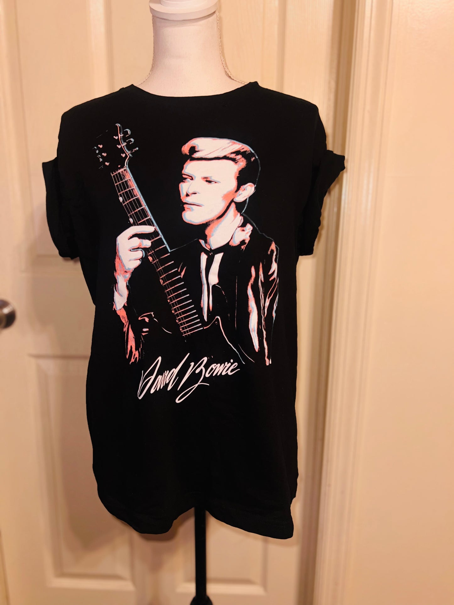 David Bowie Oversized Distressed Tee