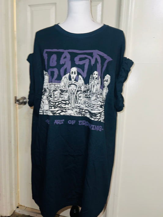 AFI Oversized Distressed Tee