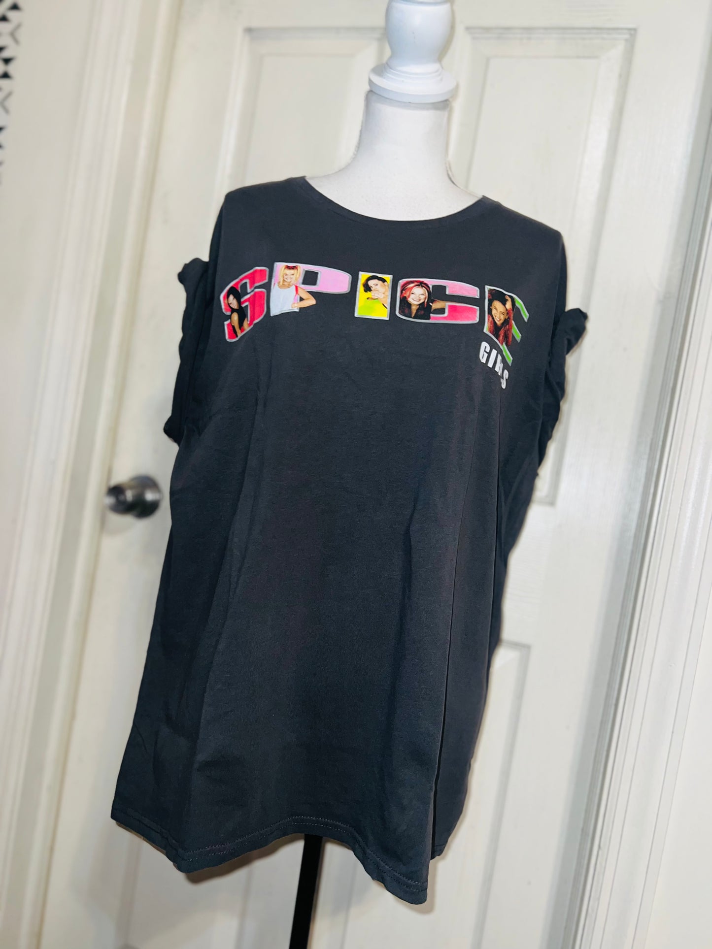 Spice Girls Oversized Distressed Tee